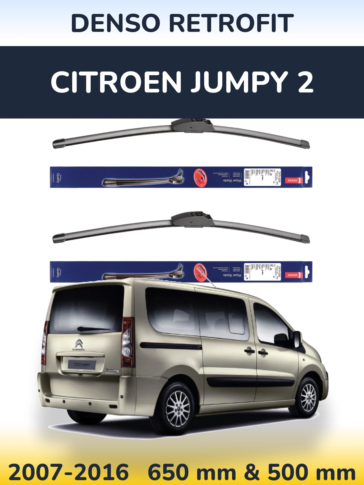 Torkarblad Denso Retrofit för Citroen Jumpy 2