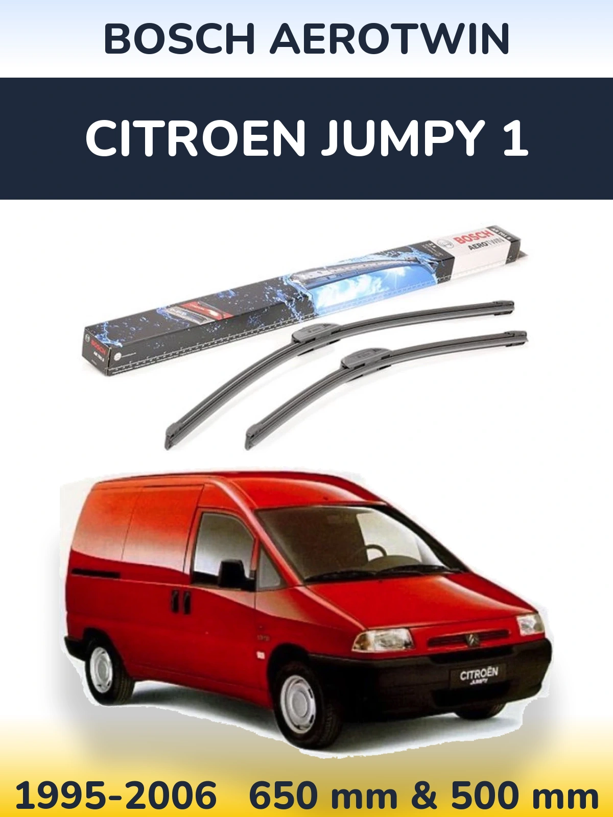Torkarblad BOSCH AeroTwin för Citroen Jumpy 1