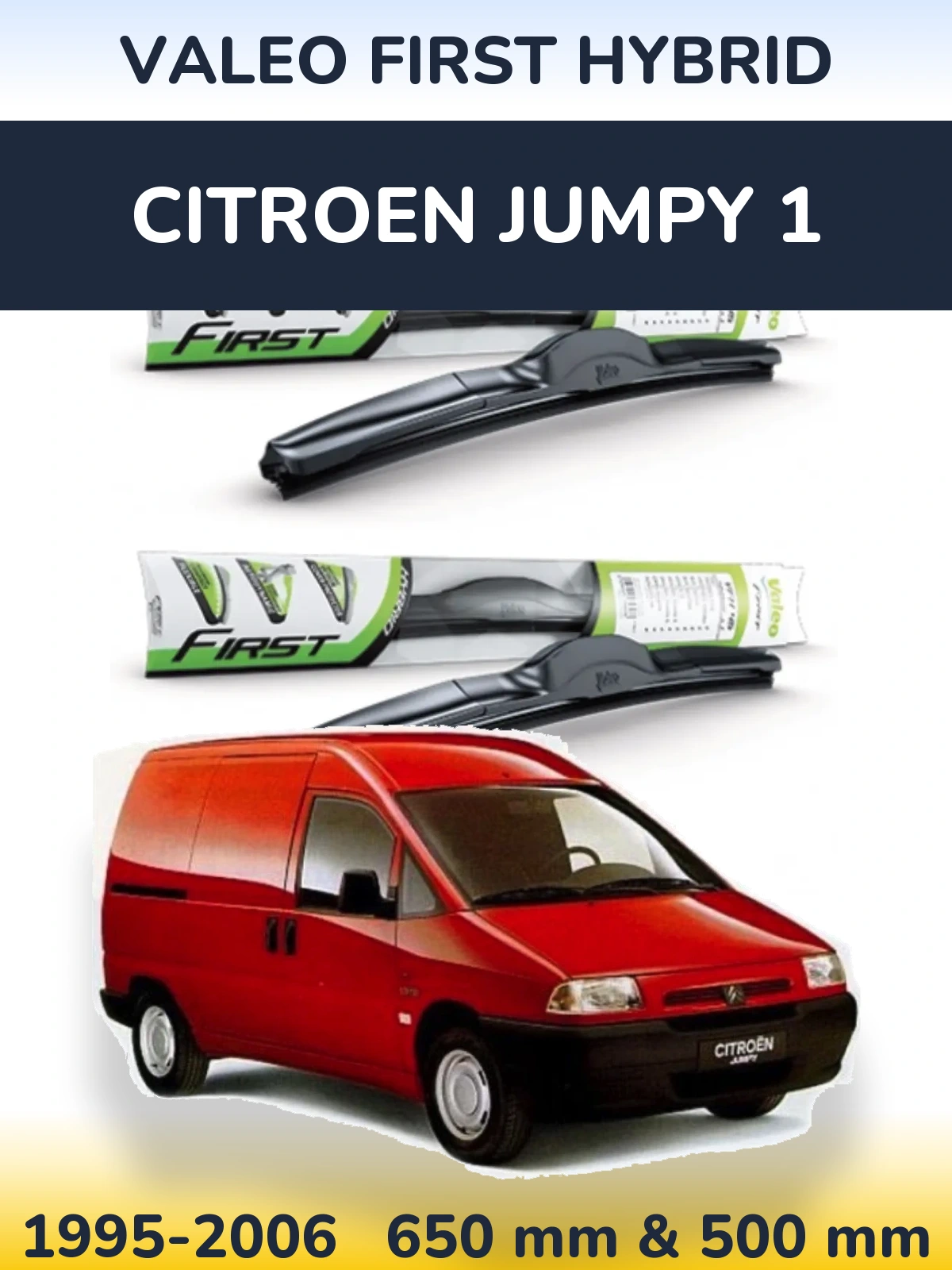 Torkarblad Valeo First Hybrid för Citroen Jumpy 1