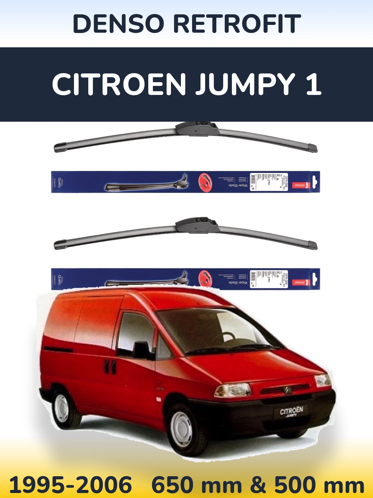 Torkarblad Denso Retrofit för Citroen Jumpy 1