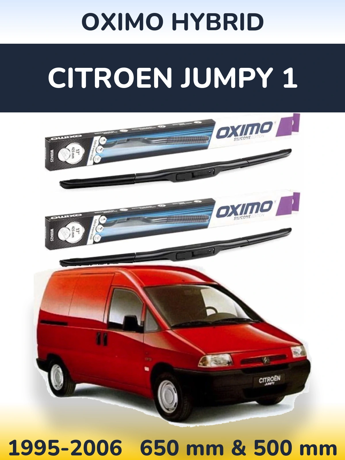 Torkarblad Oximo Hybrid för Citroen Jumpy 1