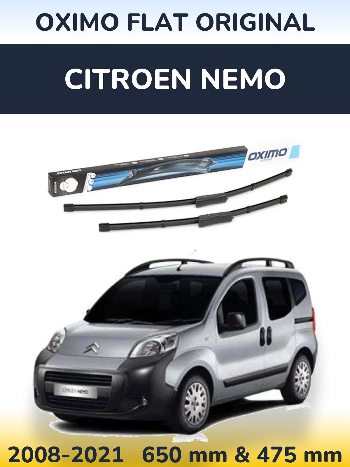 Torkarblad Oximo Flat Original för Citroen Nemo