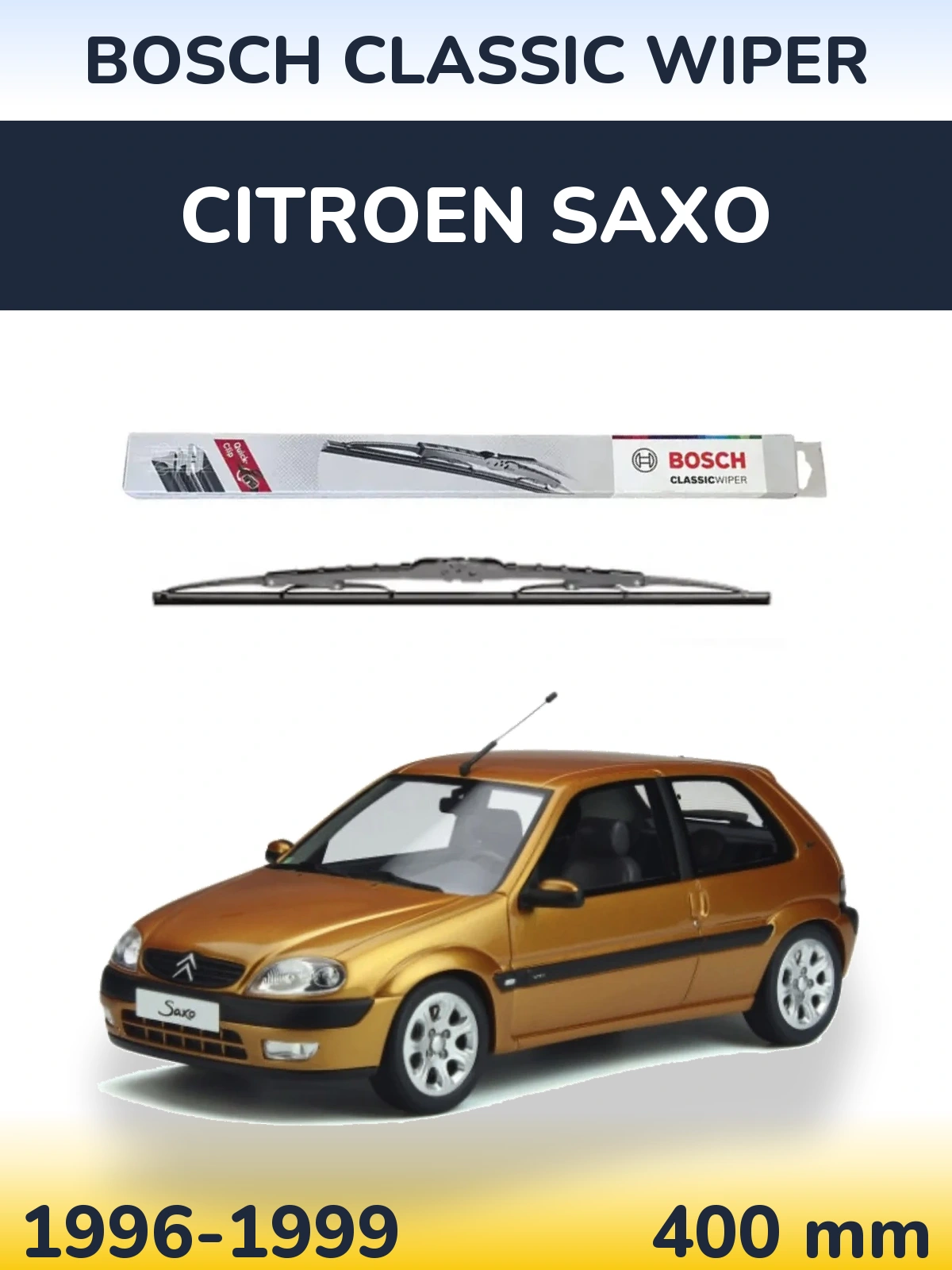 Torkarblad BOSCH Classic Wiper för Citroen Saxo