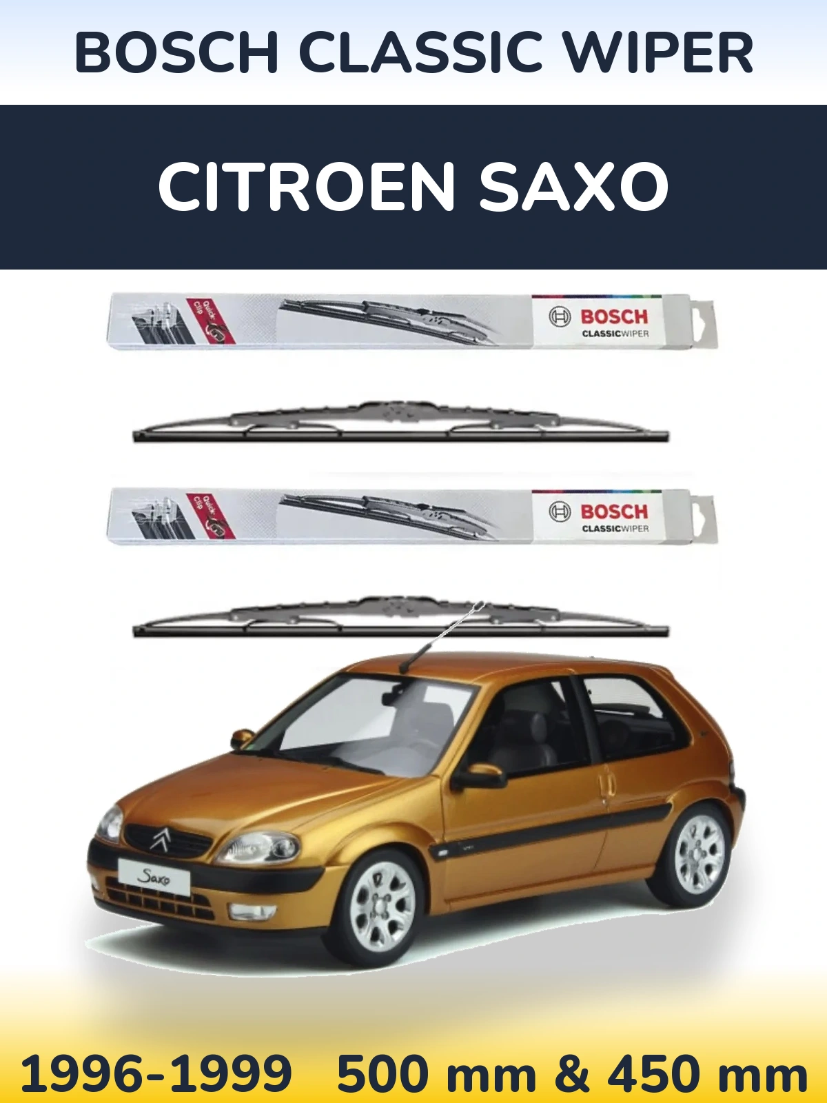 Torkarblad BOSCH Classic Wiper för Citroen Saxo