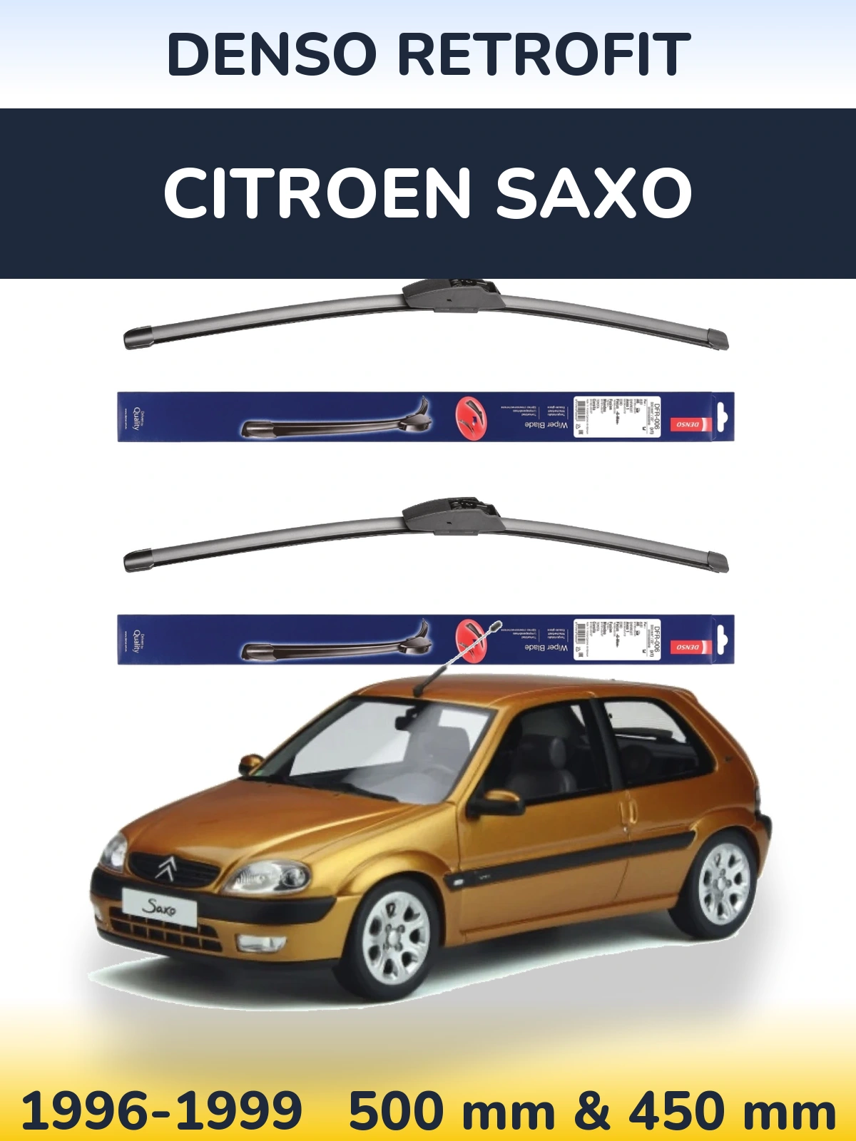 Torkarblad Denso Retrofit för Citroen Saxo