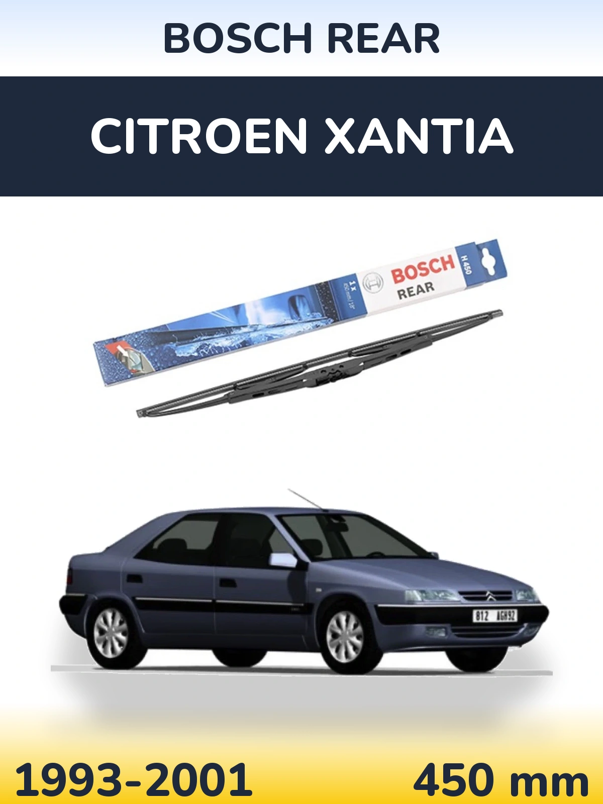 Torkarblad BOSCH Rear för Citroen Xantia