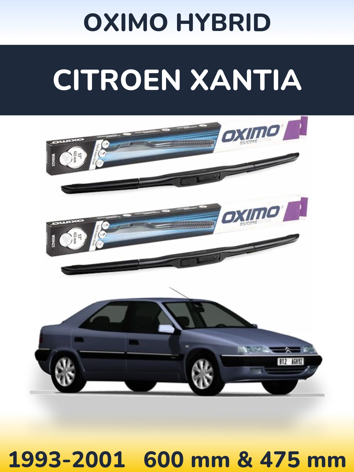 Torkarblad Oximo Hybrid för Citroen Xantia