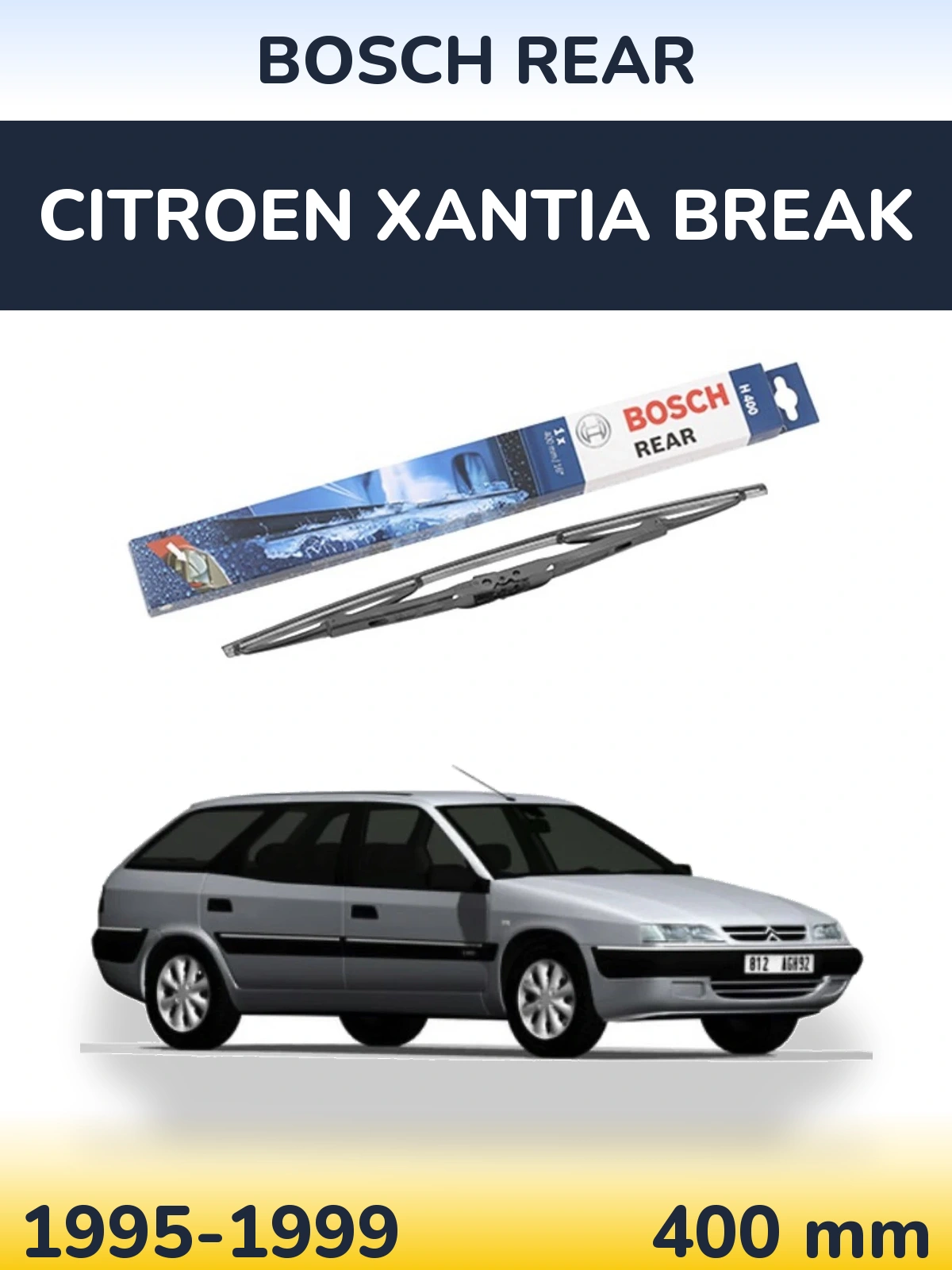 Torkarblad BOSCH Rear för Citroen Xantia Break