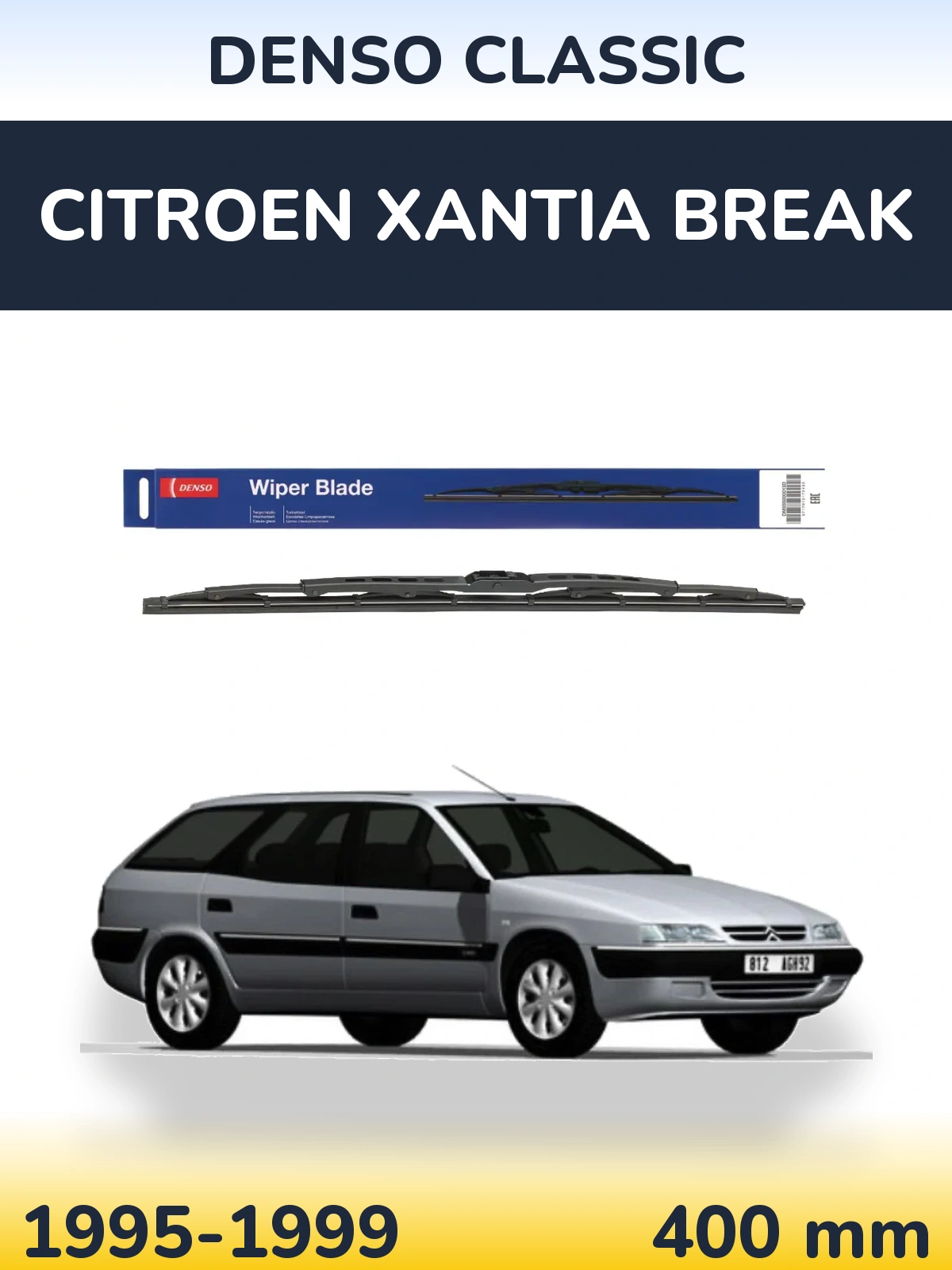 Torkarblad Denso Classic för Citroen Xantia Break