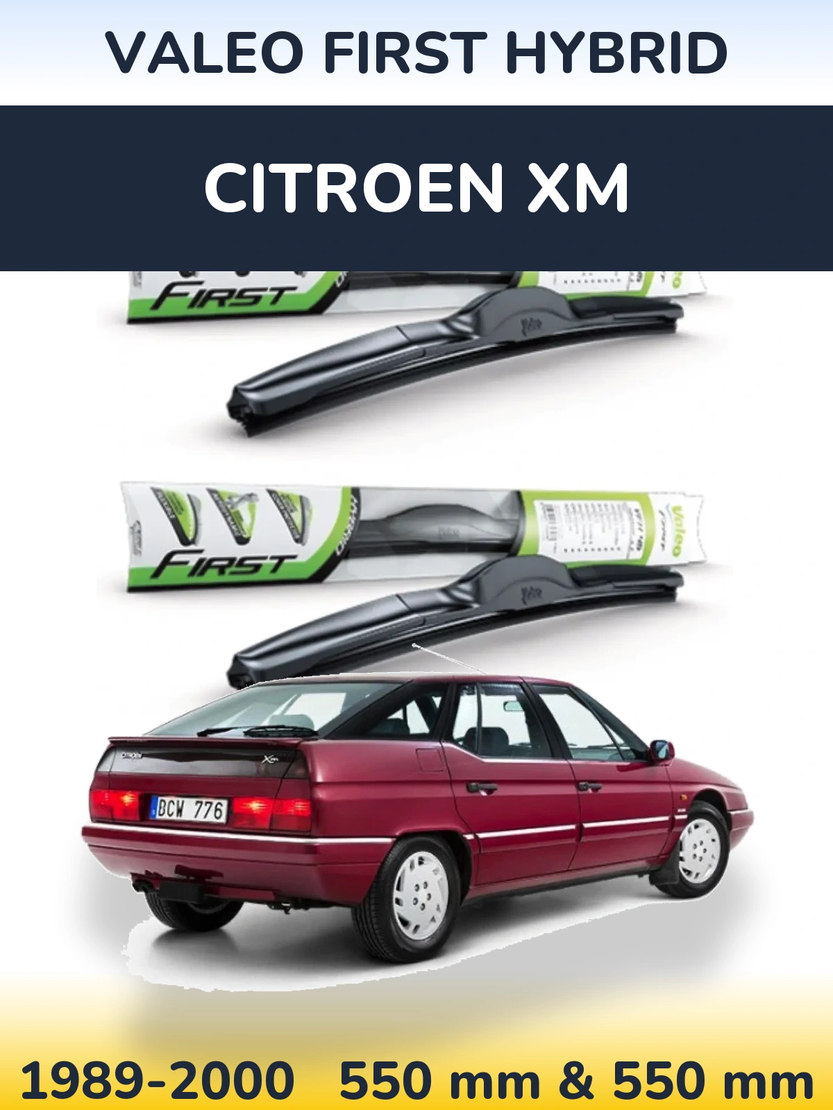 Torkarblad Valeo First Hybrid för Citroen XM