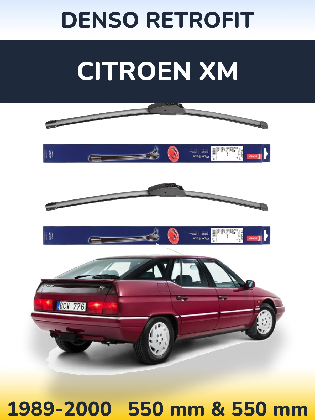 Torkarblad Denso Retrofit för Citroen XM