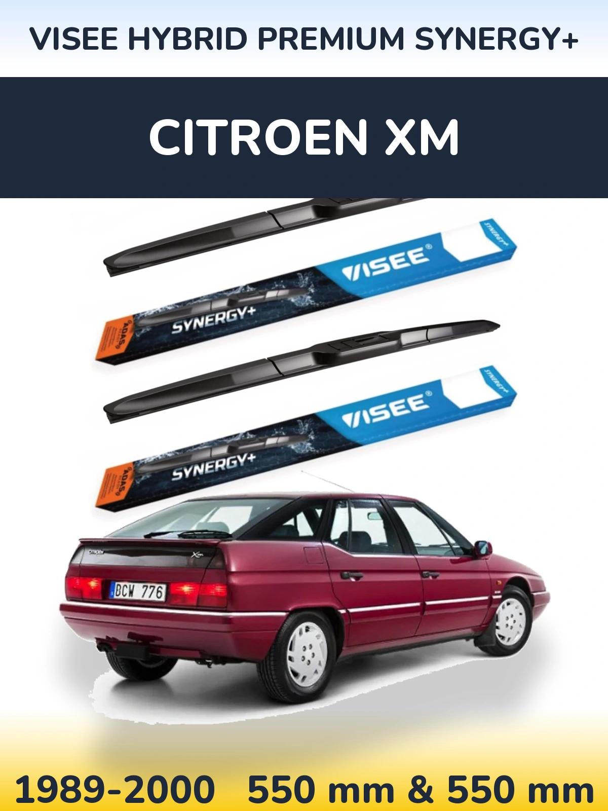 Torkarblad VISEE HYBRID PREMIUM SYNERGY+ för Citroen XM