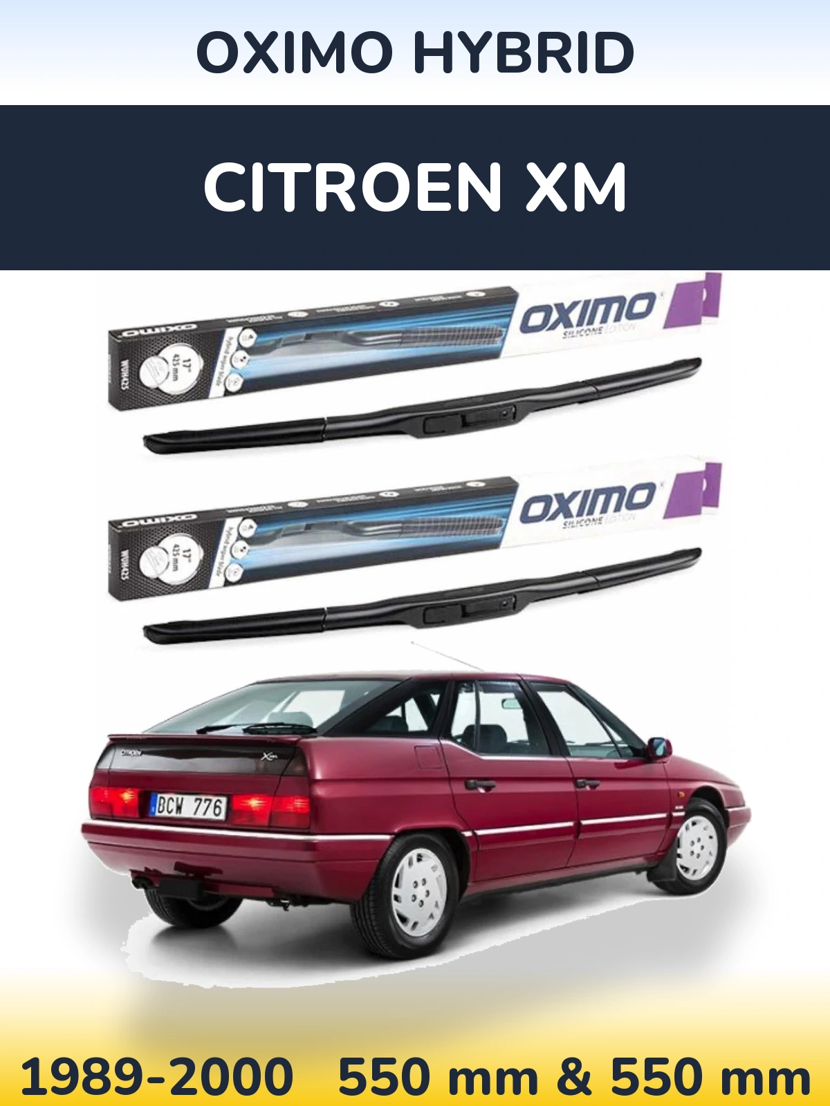 Torkarblad Oximo Hybrid för Citroen XM