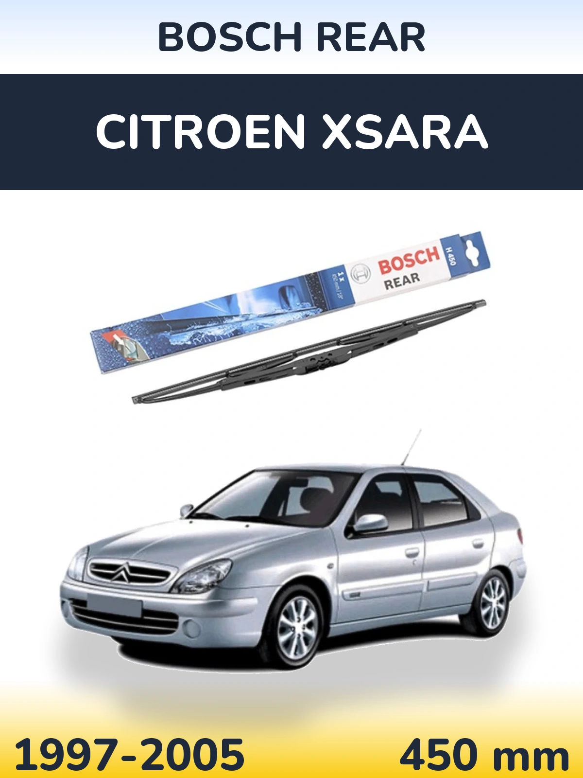 Задний дворник BOSCH Rear 450 мм для Citroen Xsara 1997-2005