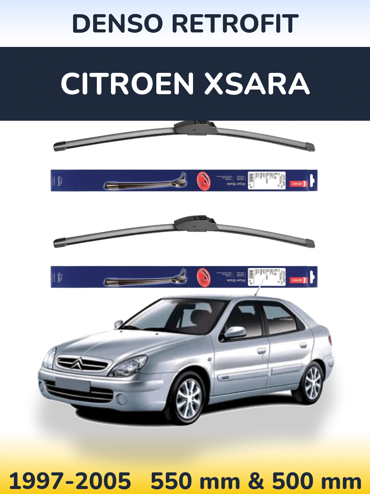 Torkarblad Denso Retrofit för Citroen Xsara