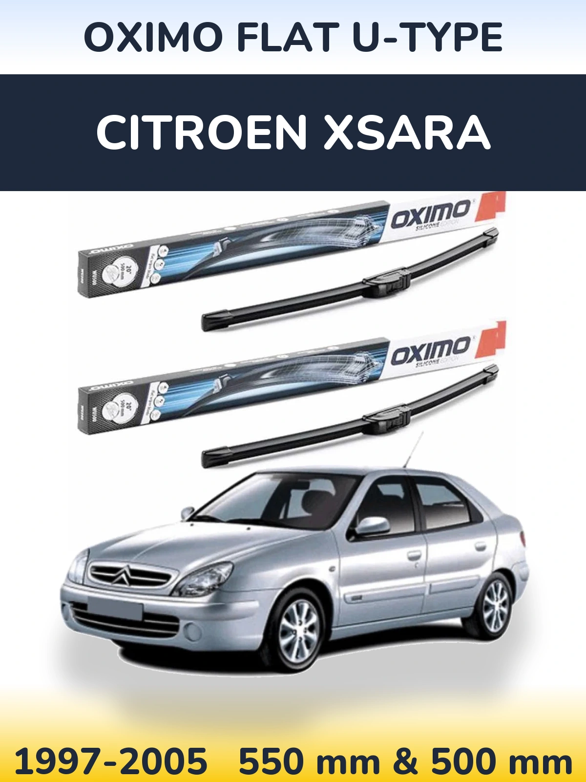 Torkarblad Oximo Flat U-type för Citroen Xsara