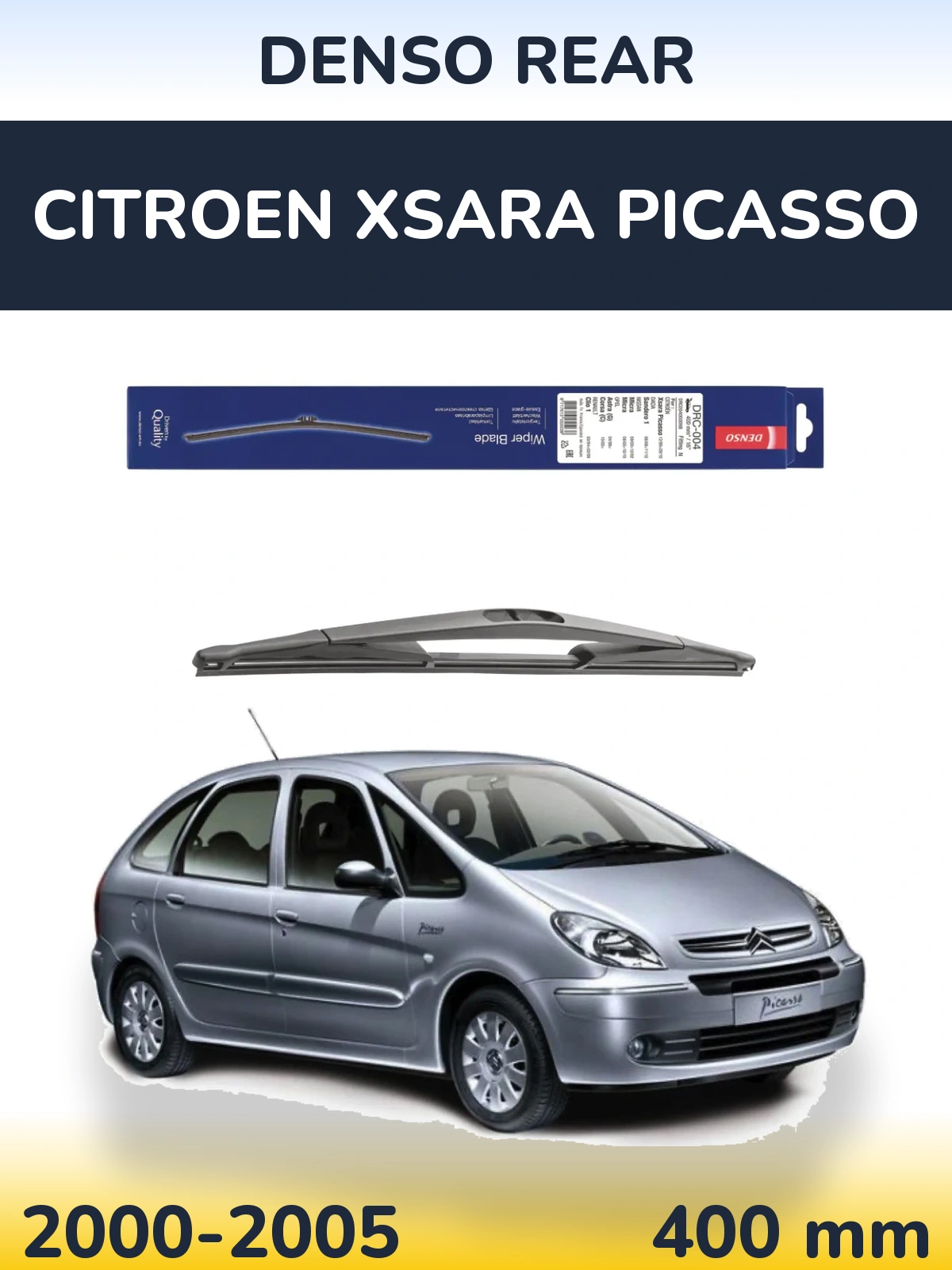 Torkarblad Denso Rear för Citroen Xsara Picasso