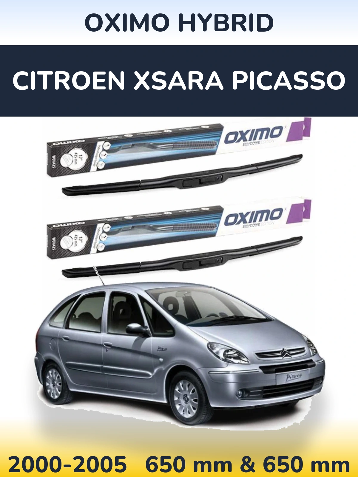 Torkarblad Oximo Hybrid för Citroen Xsara Picasso