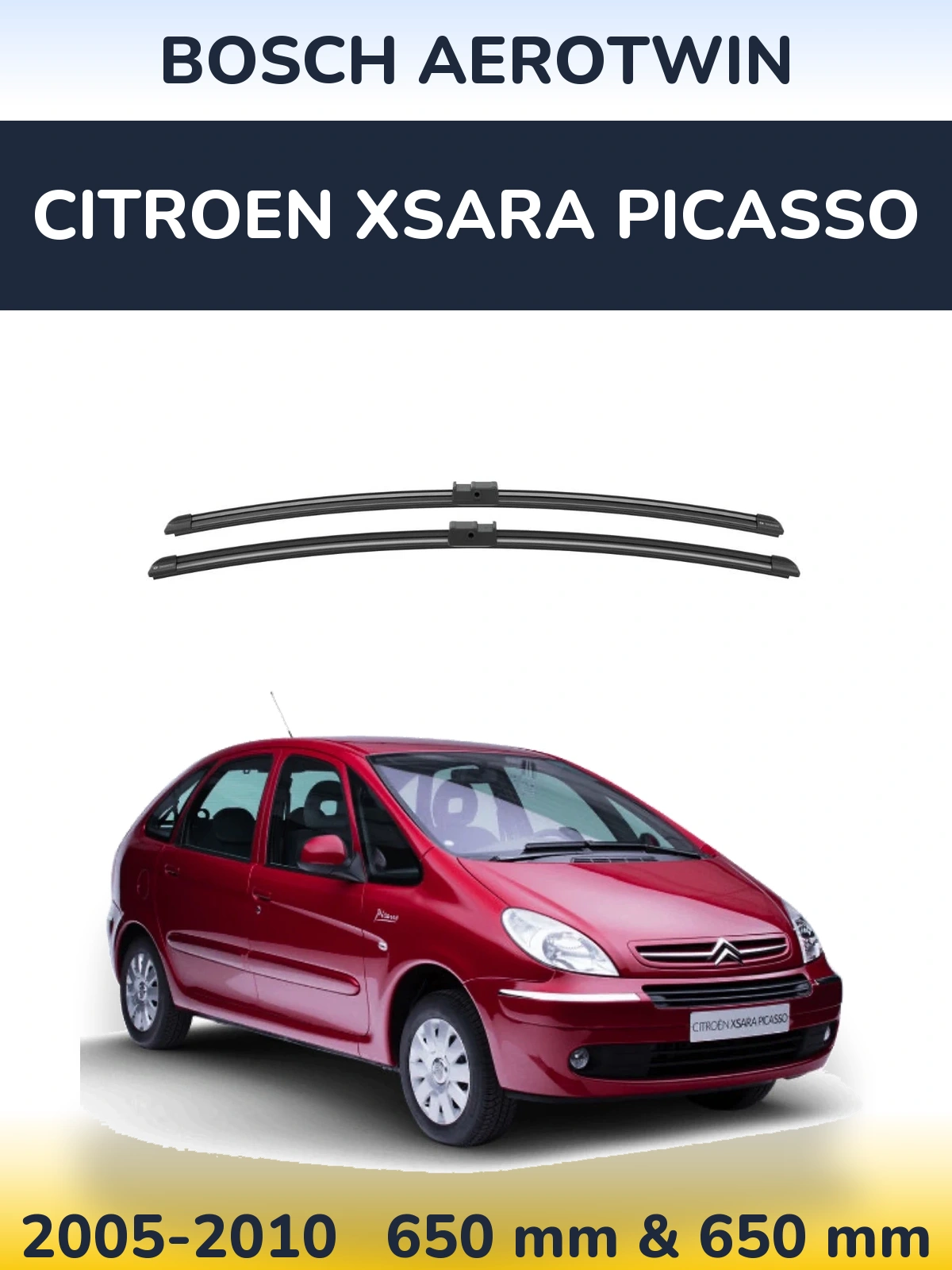 Torkarblad BOSCH AeroTwin för Citroen Xsara Picasso