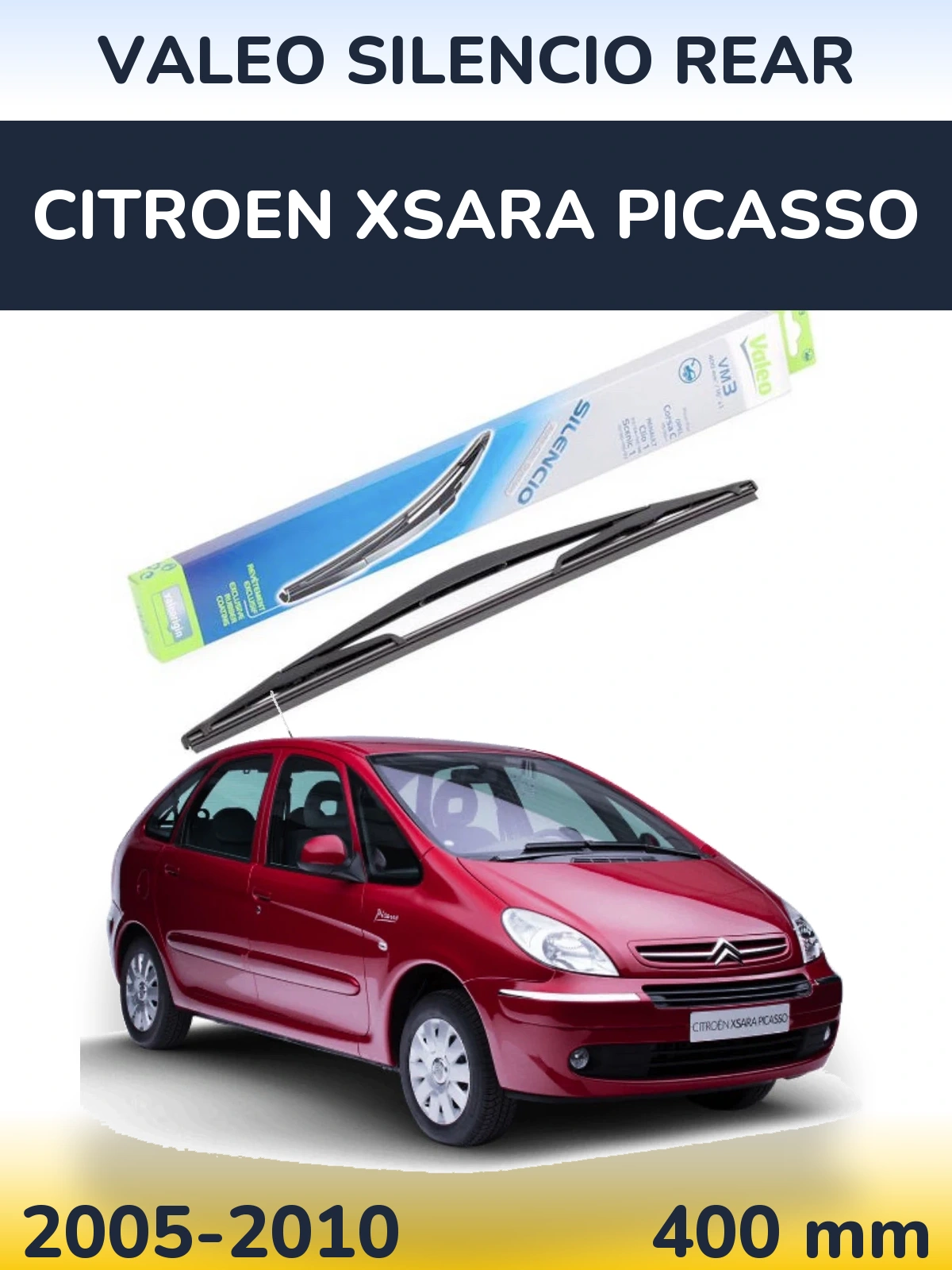 Torkarblad Valeo Silencio Rear för Citroen Xsara Picasso