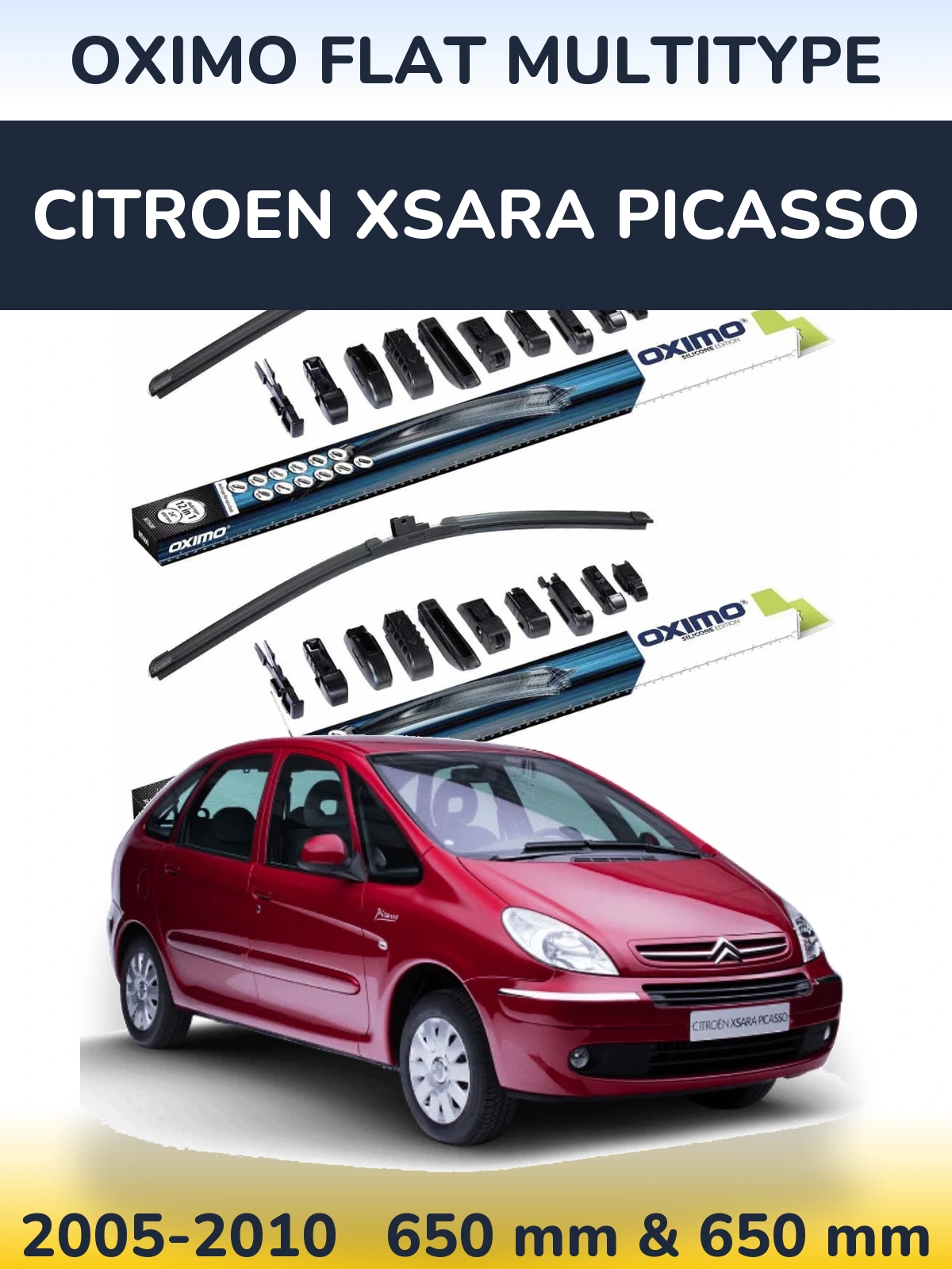 Torkarblad Oximo Flat MultiType för Citroen Xsara Picasso