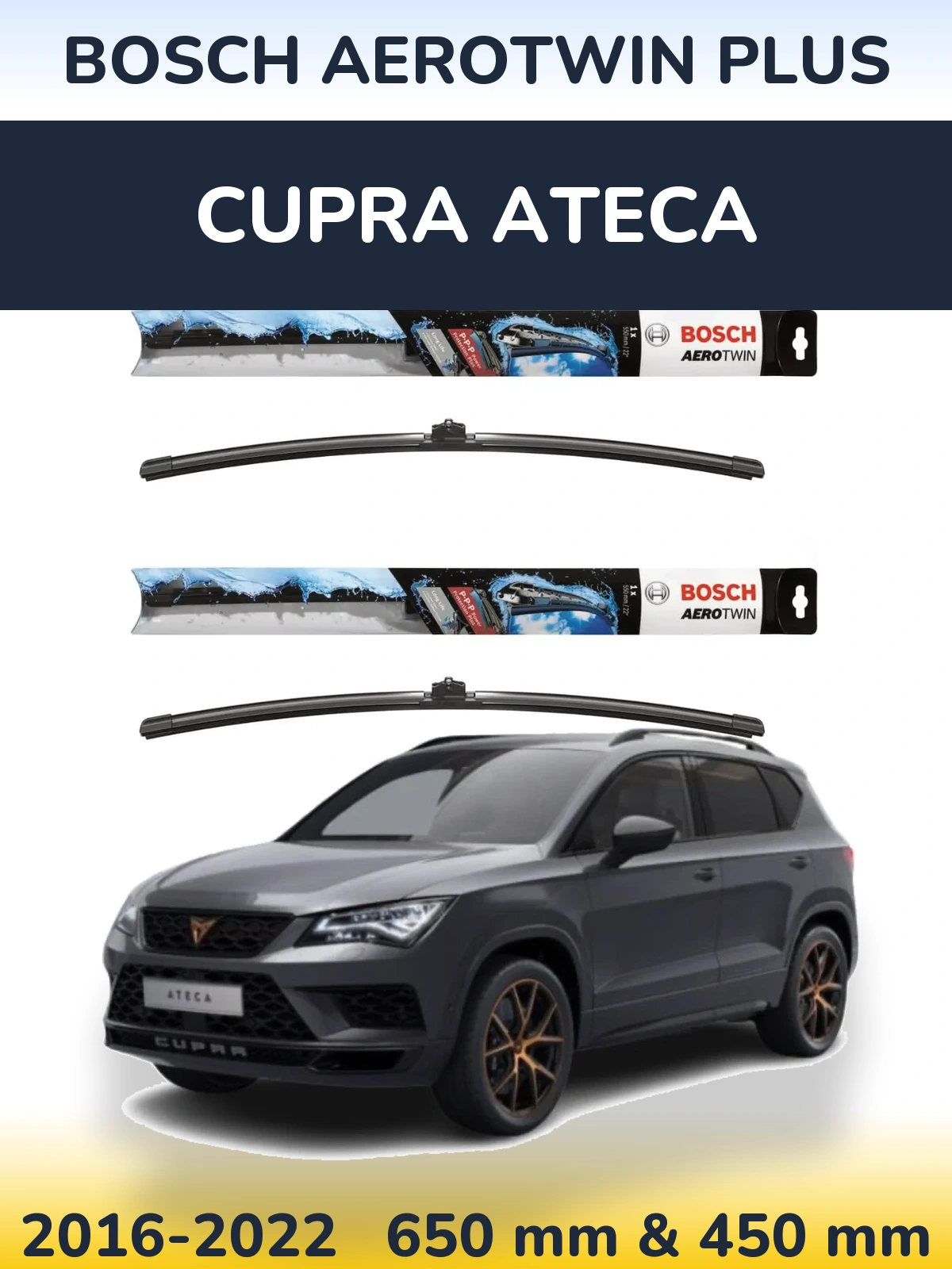 Torkarblad BOSCH AeroTwin Plus för Cupra Ateca