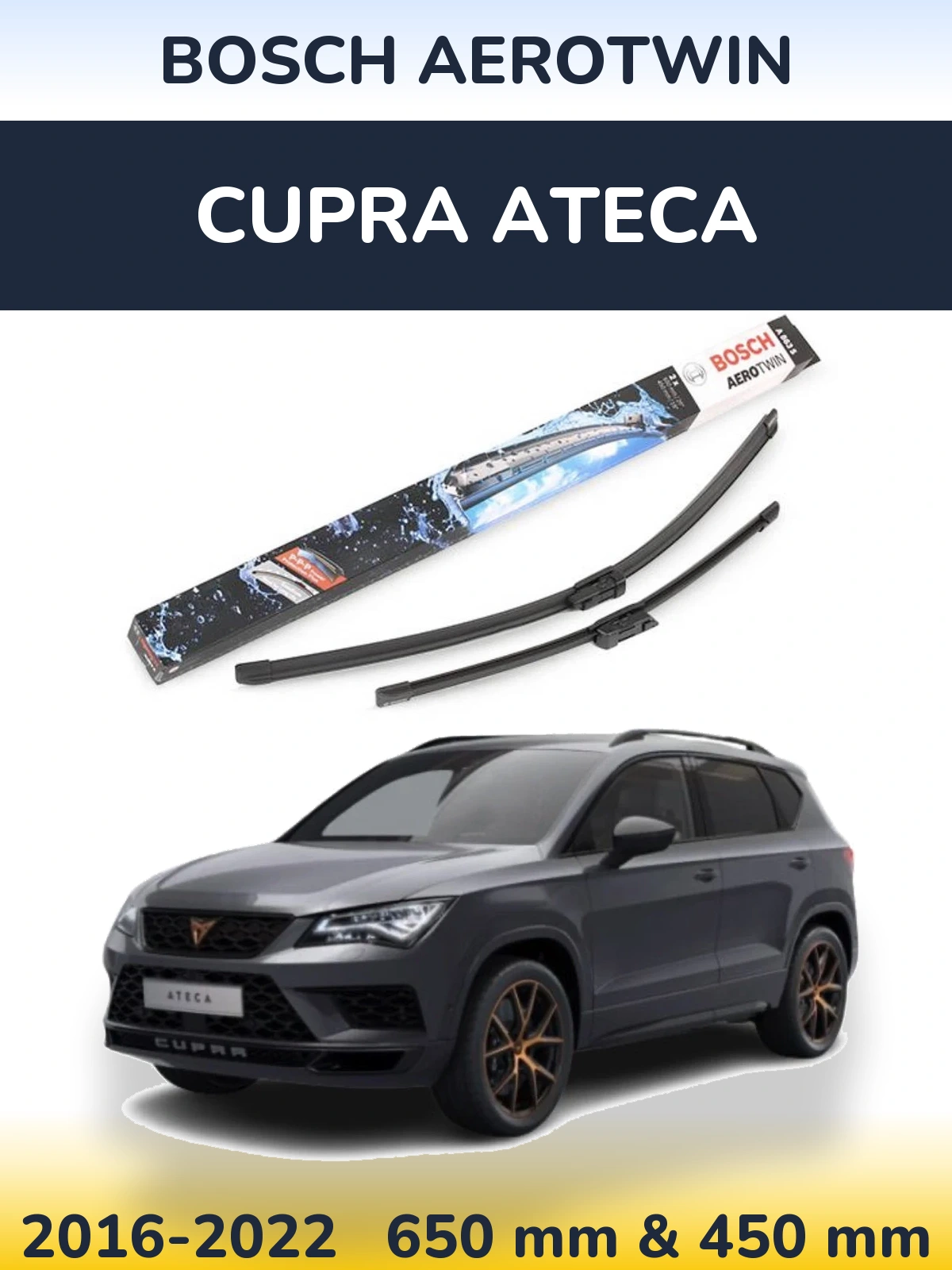 Torkarblad BOSCH AeroTwin för Cupra Ateca