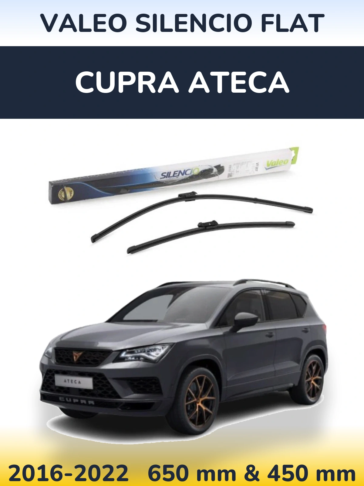 Torkarblad Valeo Silencio Flat för Cupra Ateca