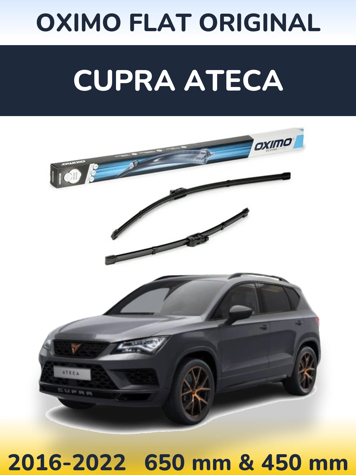 Torkarblad Oximo Flat Original för Cupra Ateca