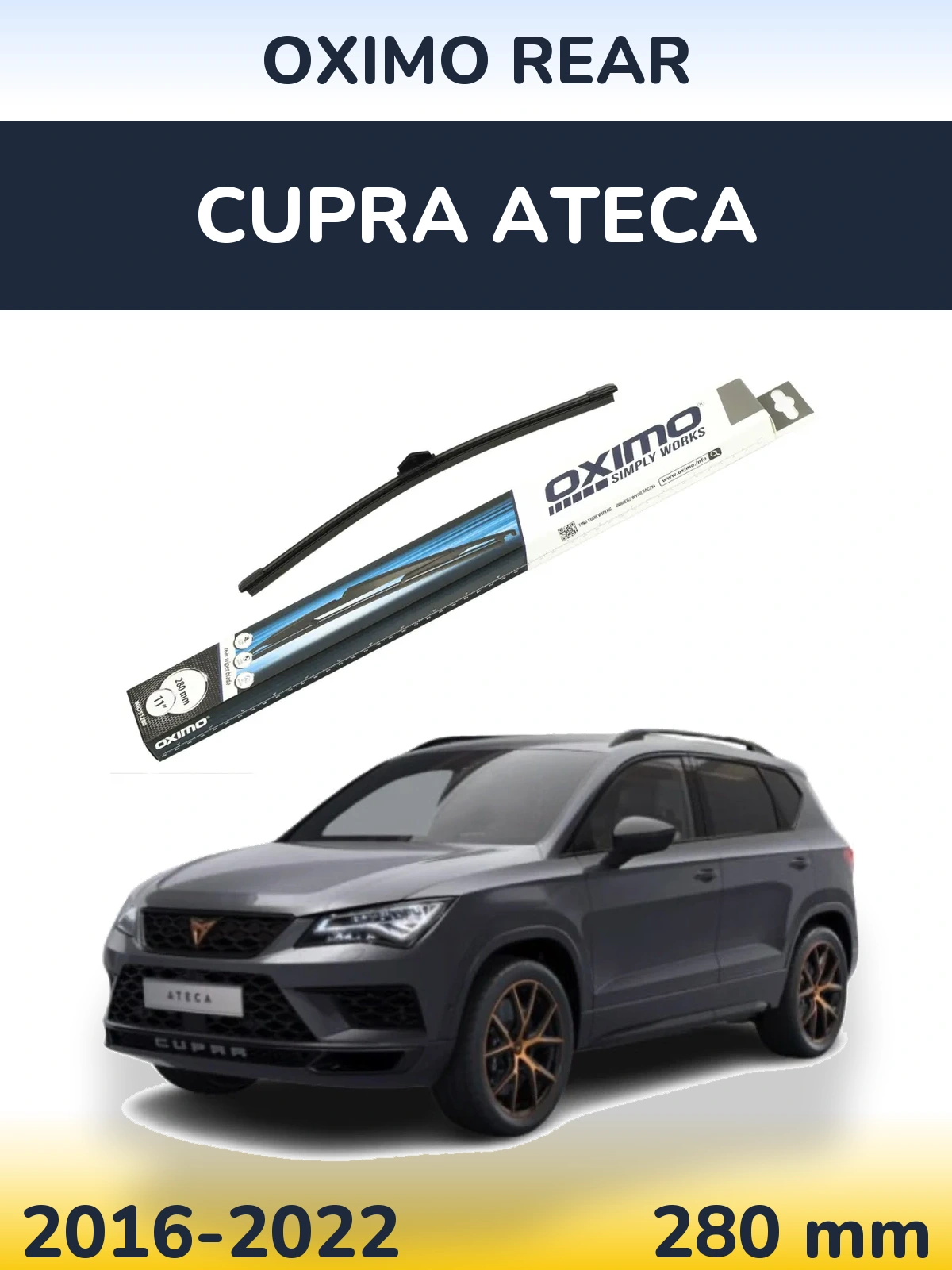 Torkarblad Oximo Rear för Cupra Ateca