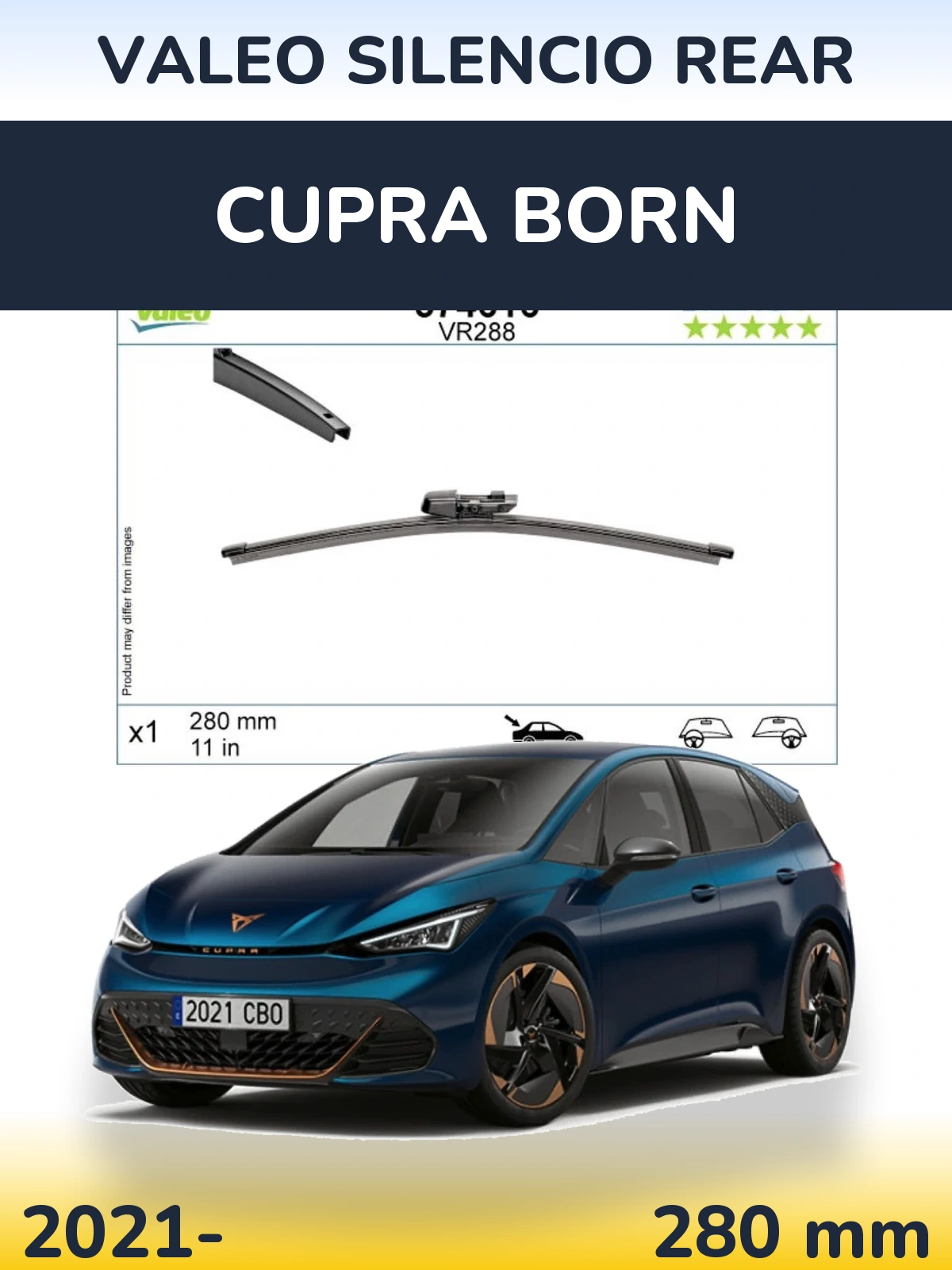 Torkarblad Valeo Silencio Rear för Cupra Born