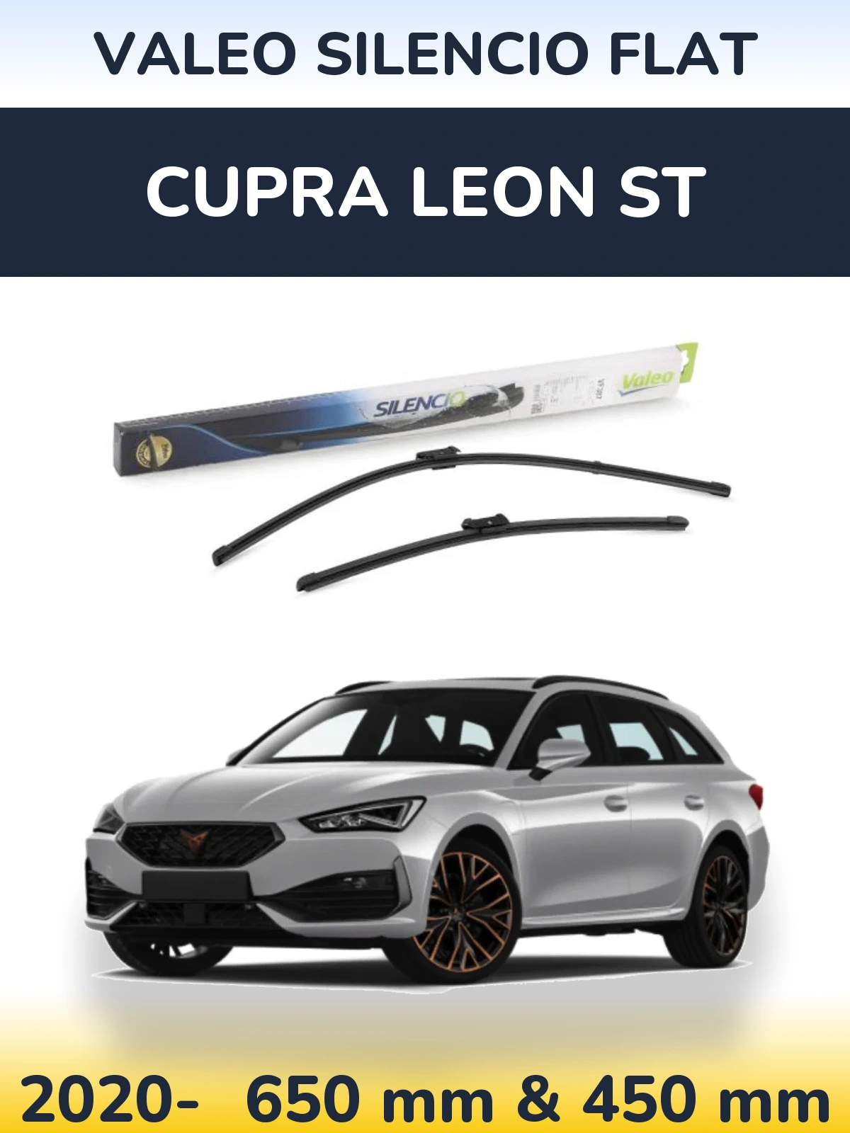 Torkarblad Valeo Silencio Flat för Cupra Leon ST