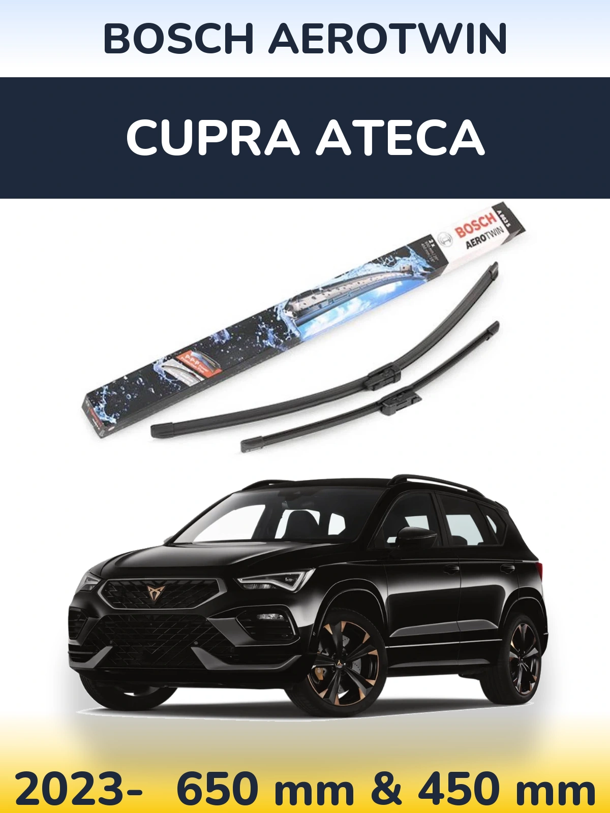 Torkarblad BOSCH AeroTwin för Cupra Ateca
