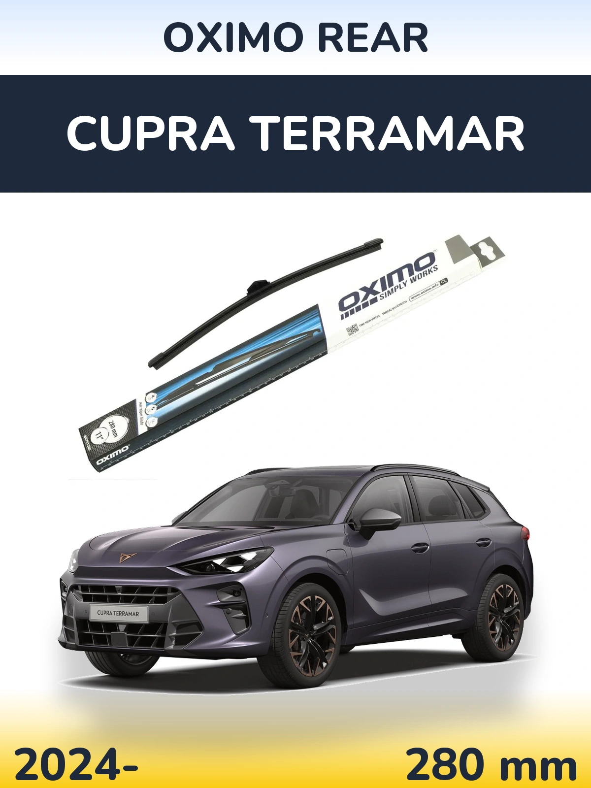 Rear wiper blade Oximo Rear 280 mm for Cupra Terramar 2024-2026