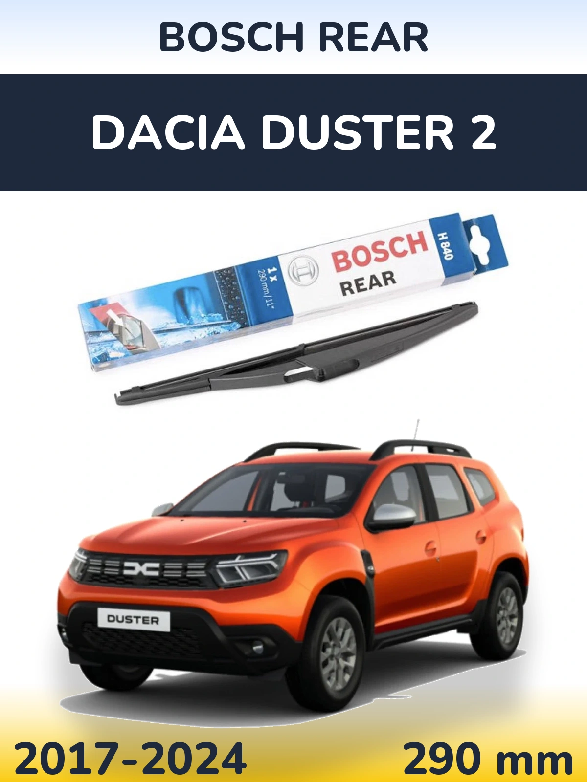Torkarblad BOSCH Rear för Dacia Duster 2