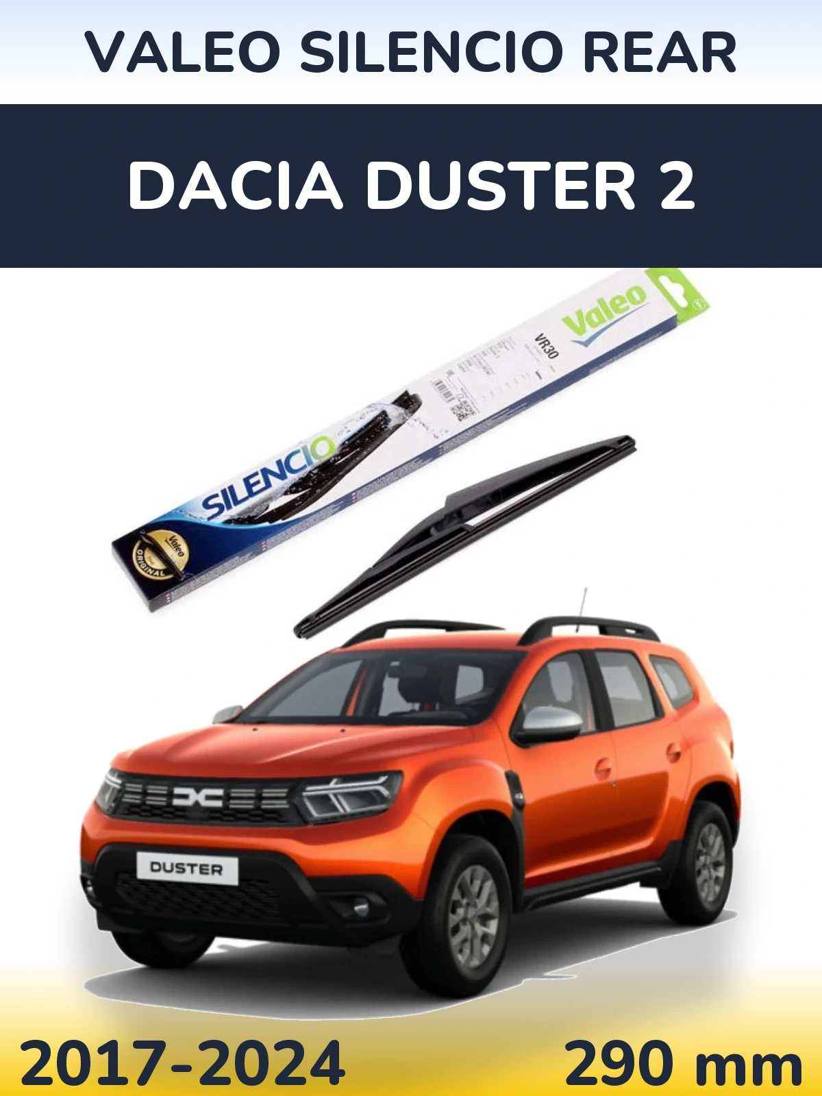 Torkarblad Valeo Silencio Rear för Dacia Duster 2