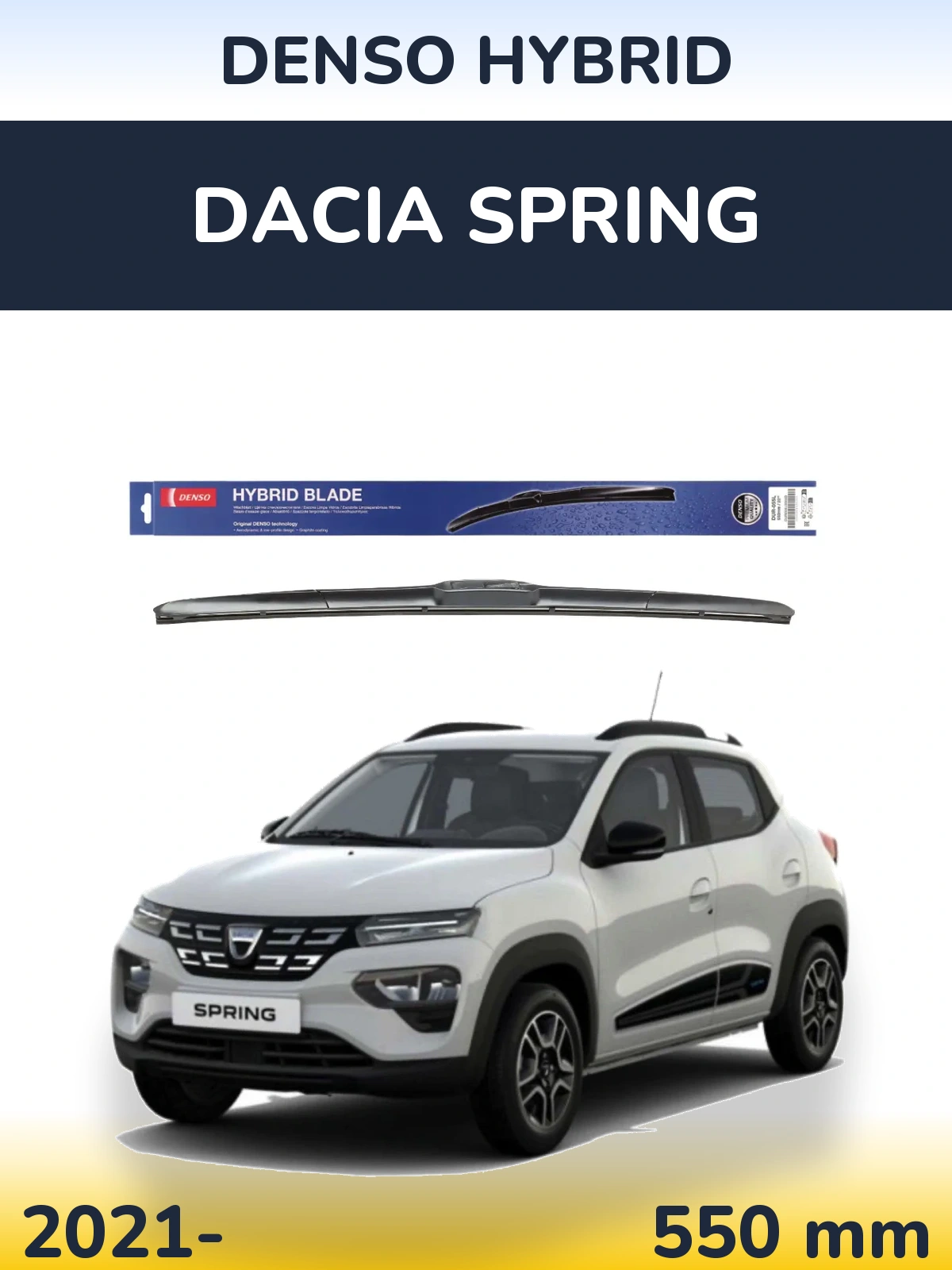 Torkarblad Denso Hybrid för Dacia Spring