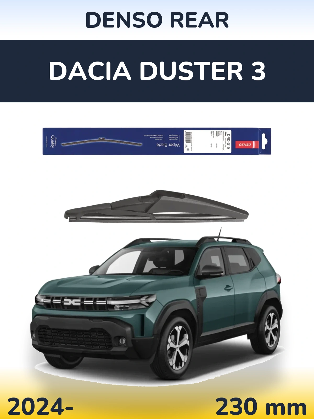 Torkarblad Denso Rear för Dacia Duster 3