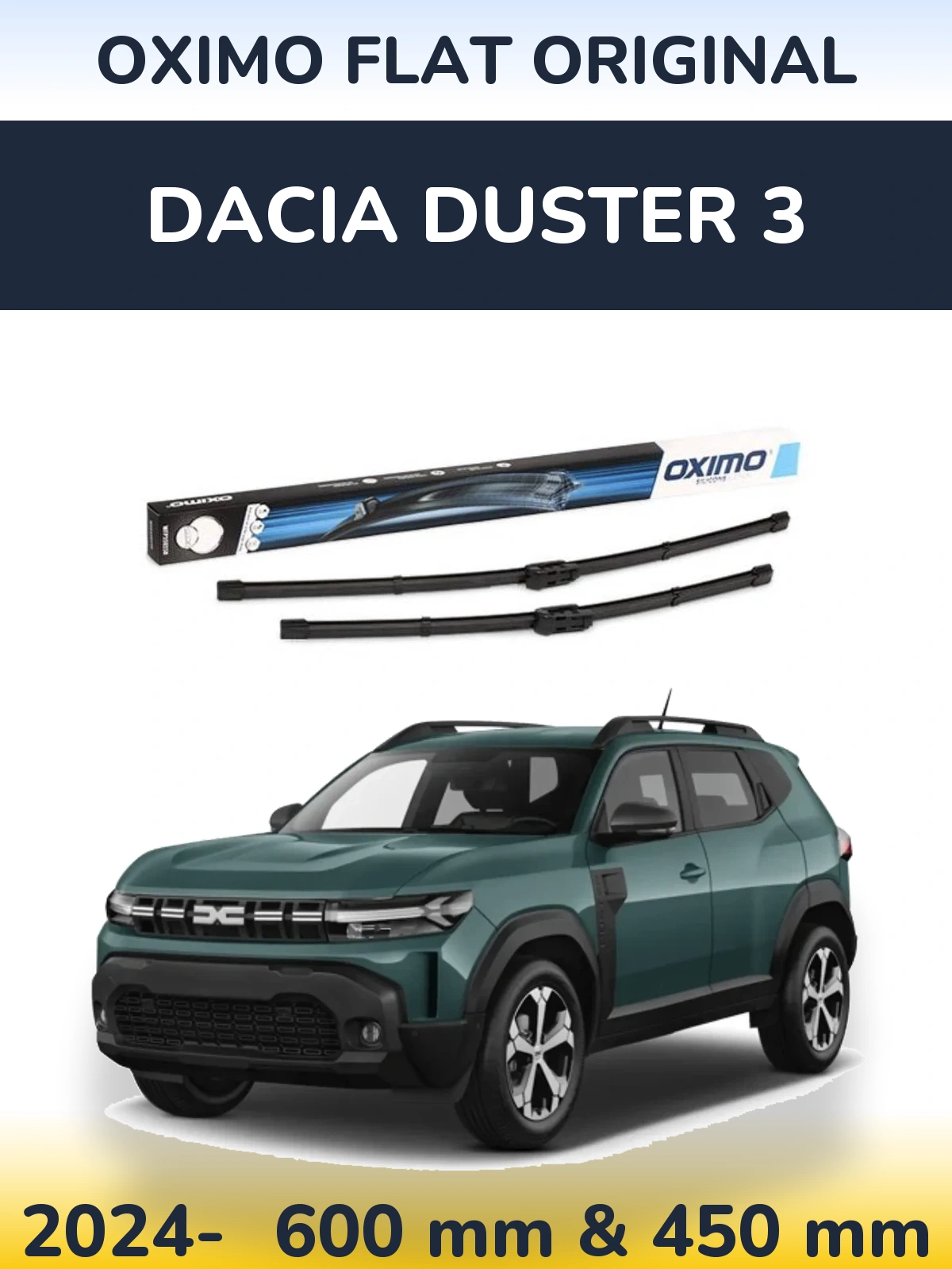 Torkarblad Oximo Flat Original för Dacia Duster 3