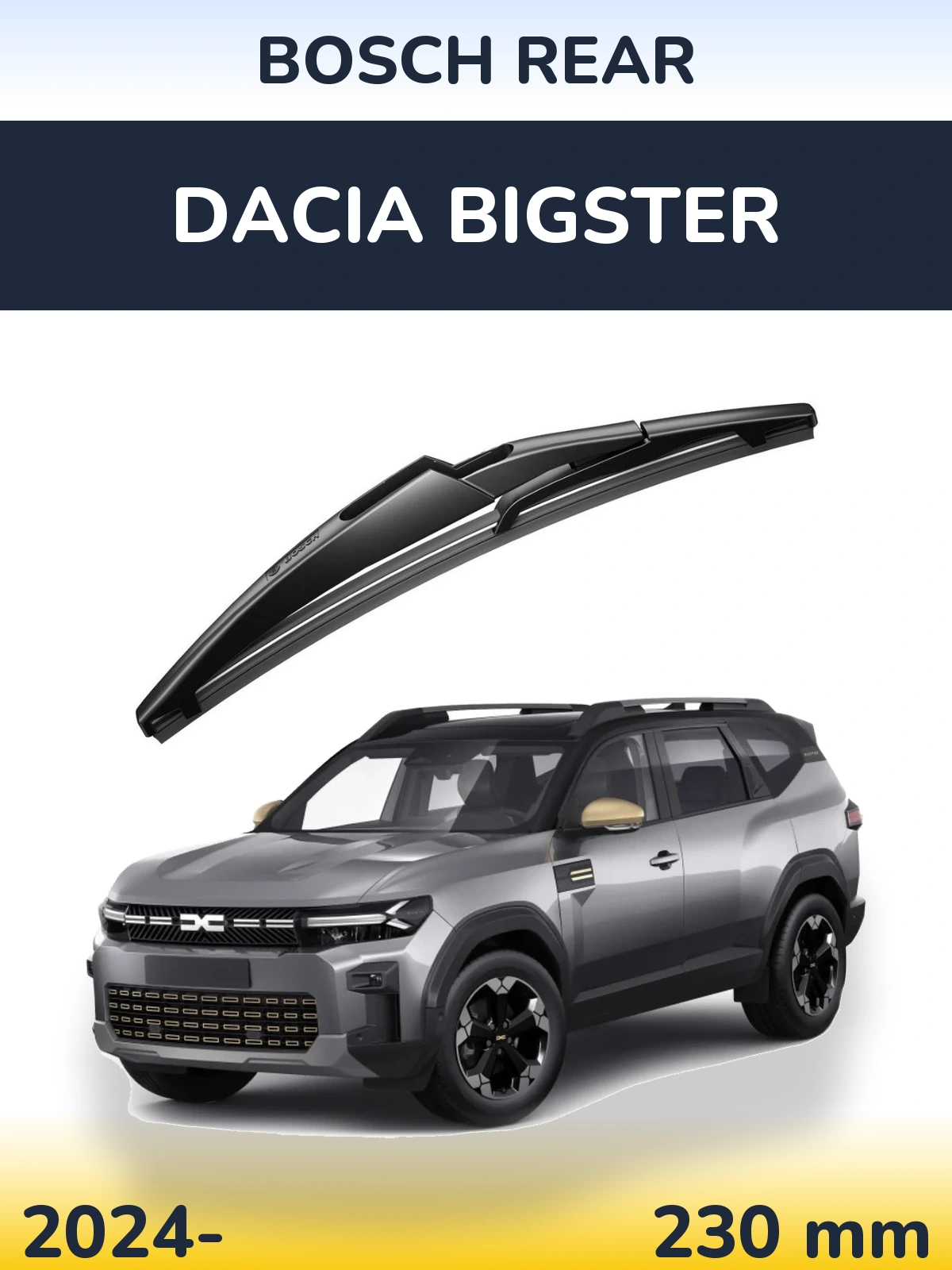 Torkarblad BOSCH Rear för Dacia Bigster