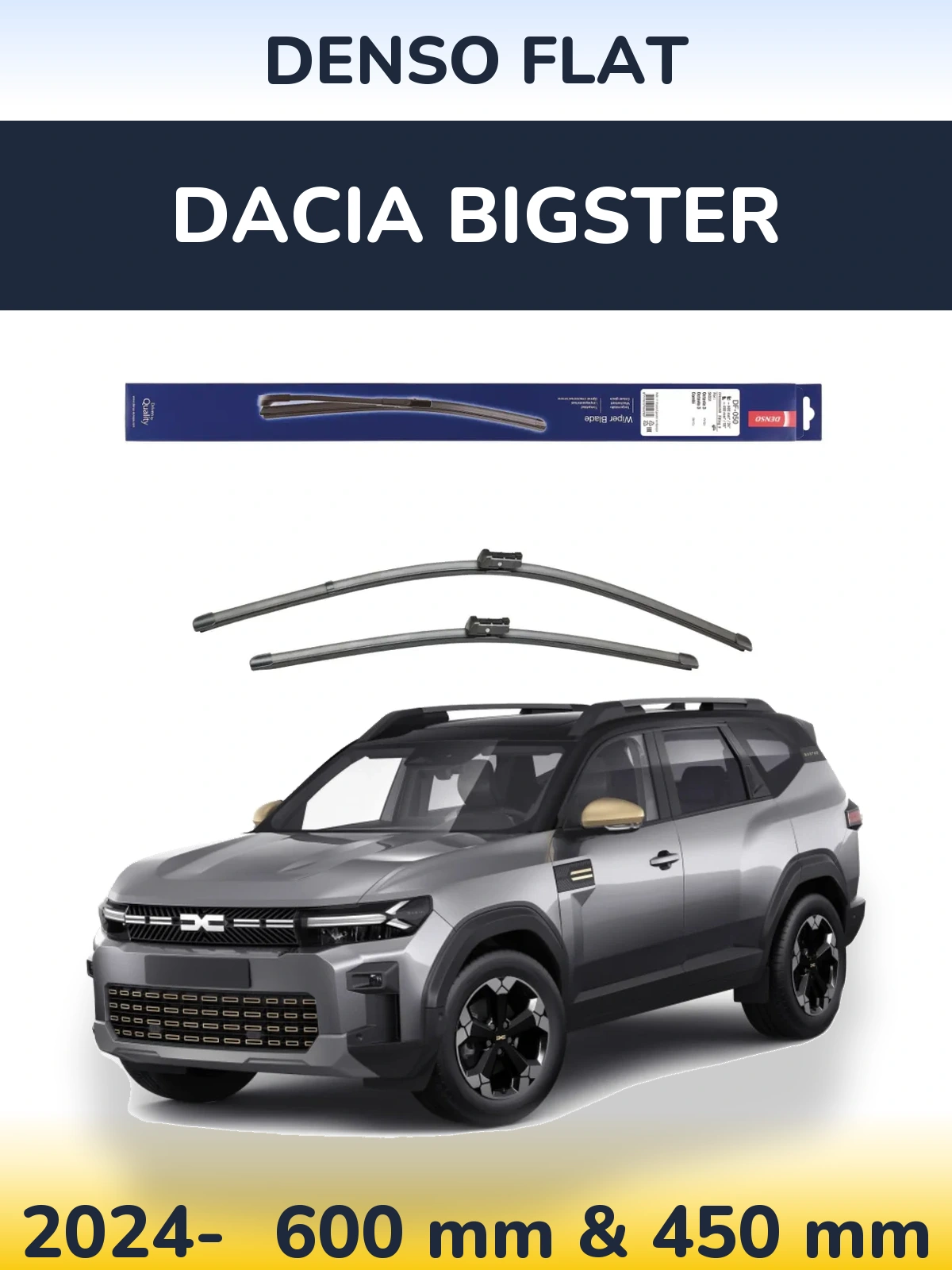 Torkarblad Denso Flat för Dacia Bigster