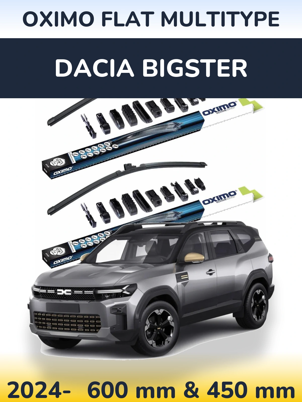 Torkarblad Oximo Flat MultiType för Dacia Bigster