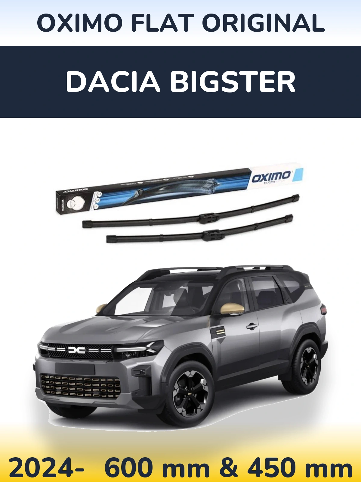 Torkarblad Oximo Flat Original för Dacia Bigster