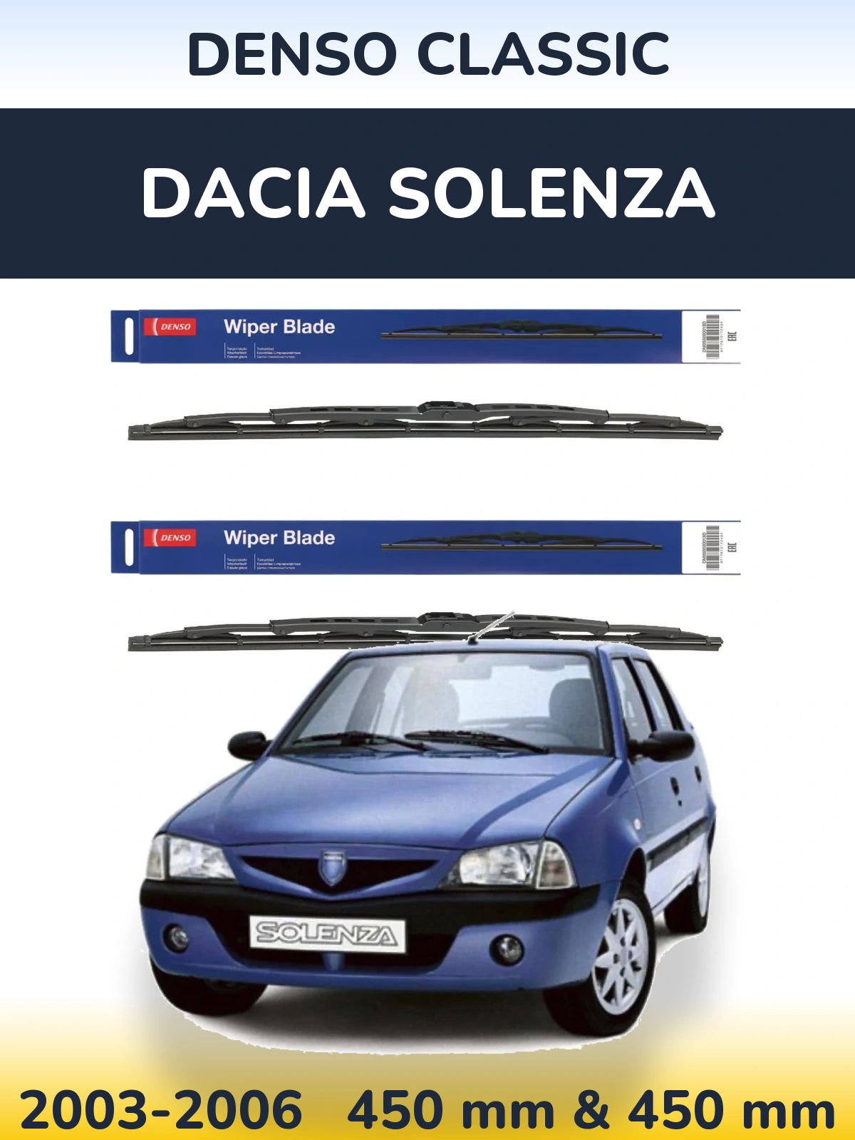 Torkarblad Denso Classic för Dacia Solenza