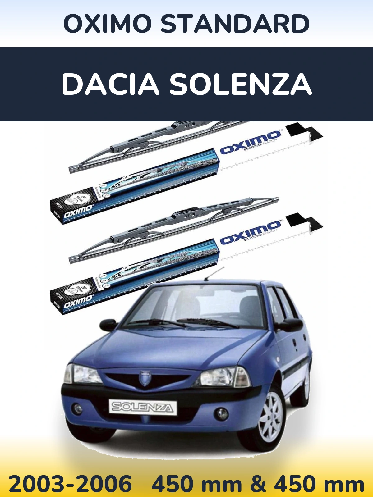 Torkarblad Oximo Standard för Dacia Solenza