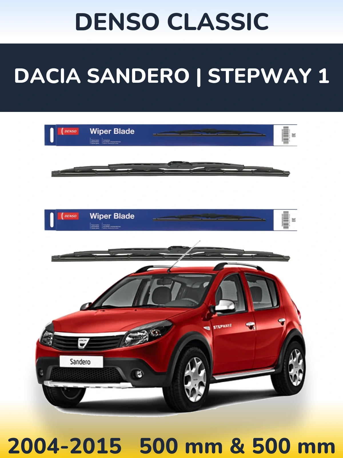 Torkarblad Denso Classic för Dacia Sandero | Stepway 1