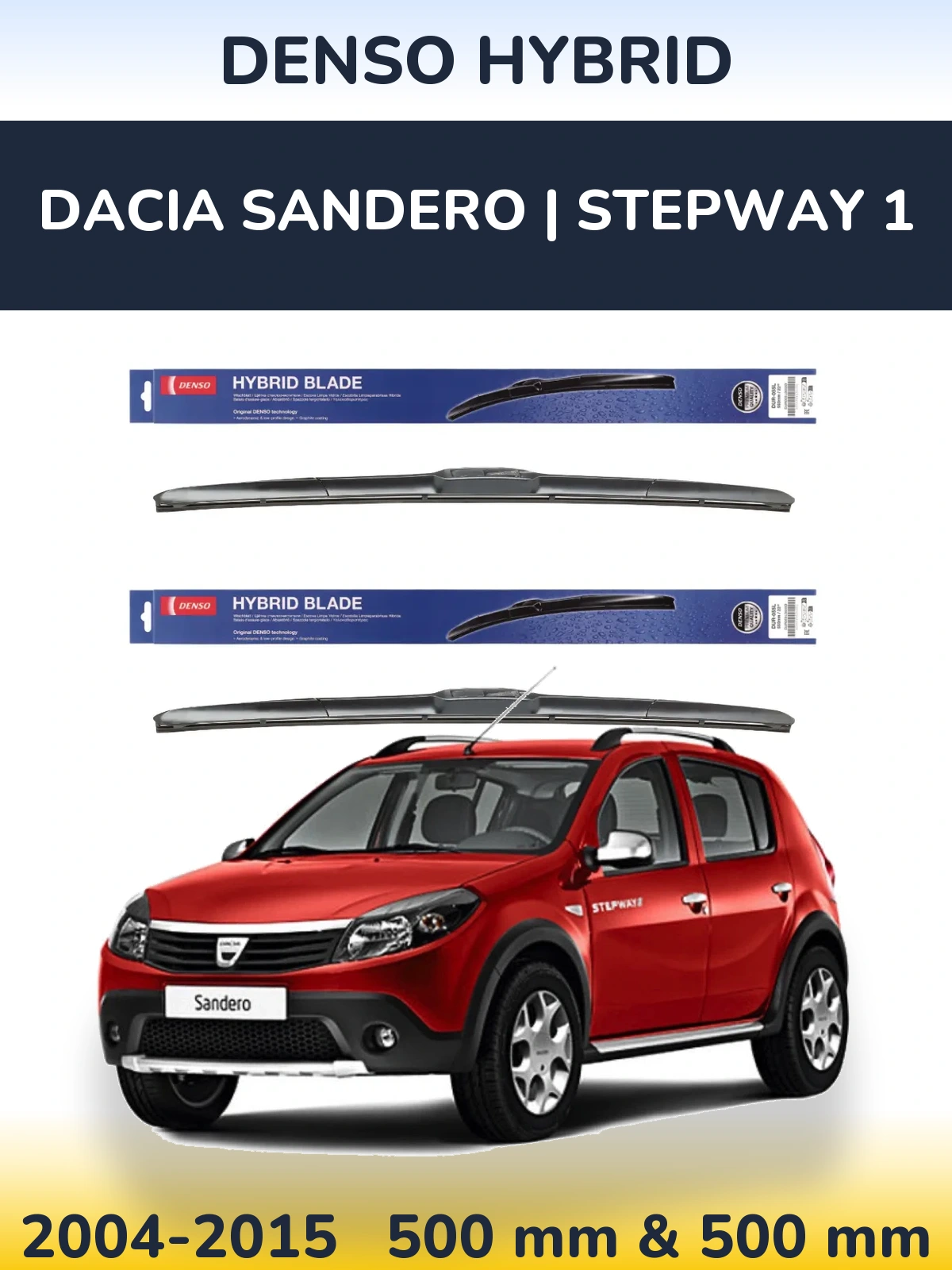 Torkarblad Denso Hybrid för Dacia Sandero | Stepway 1