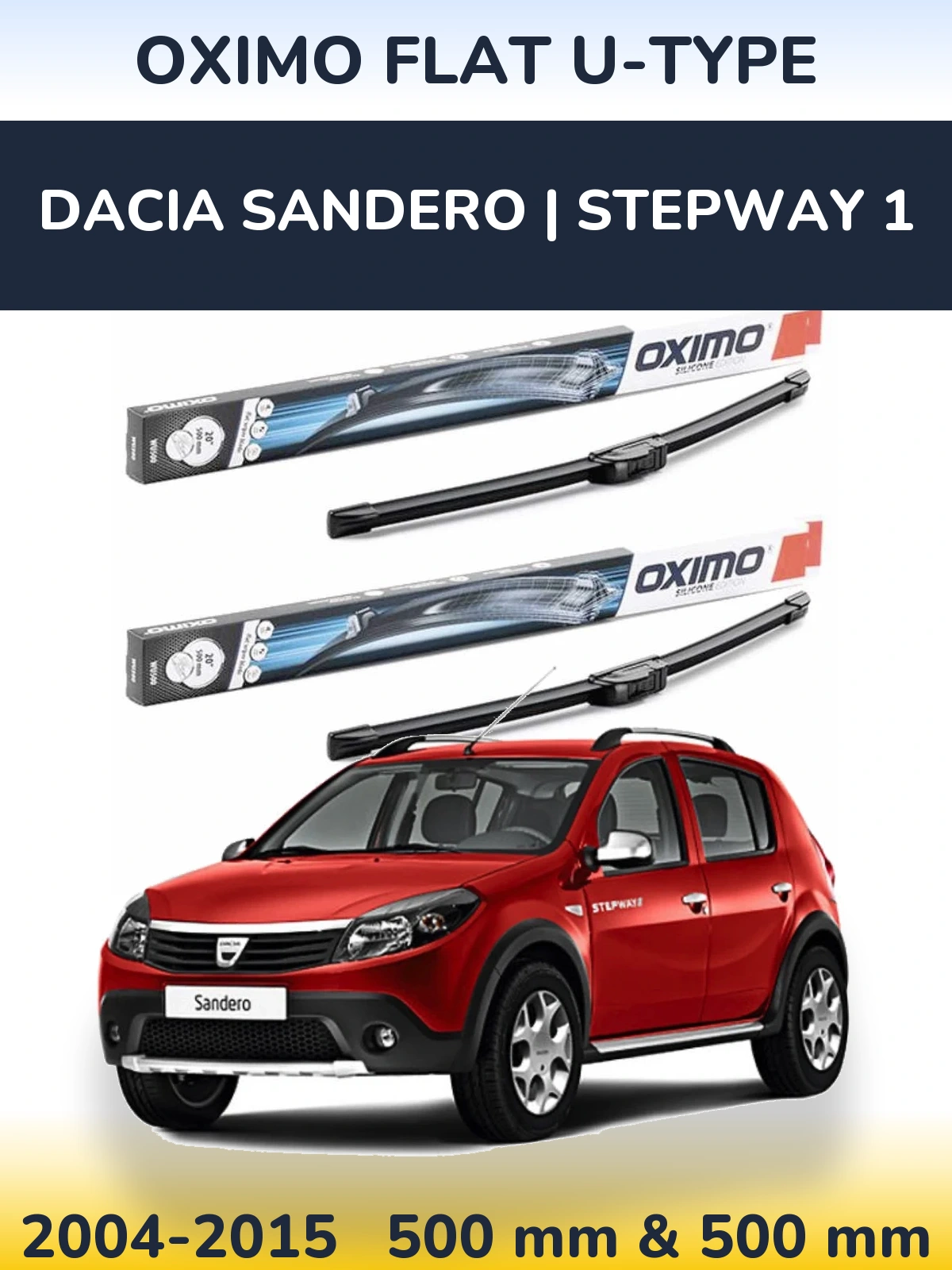 Torkarblad Oximo Flat U-type för Dacia Sandero | Stepway 1