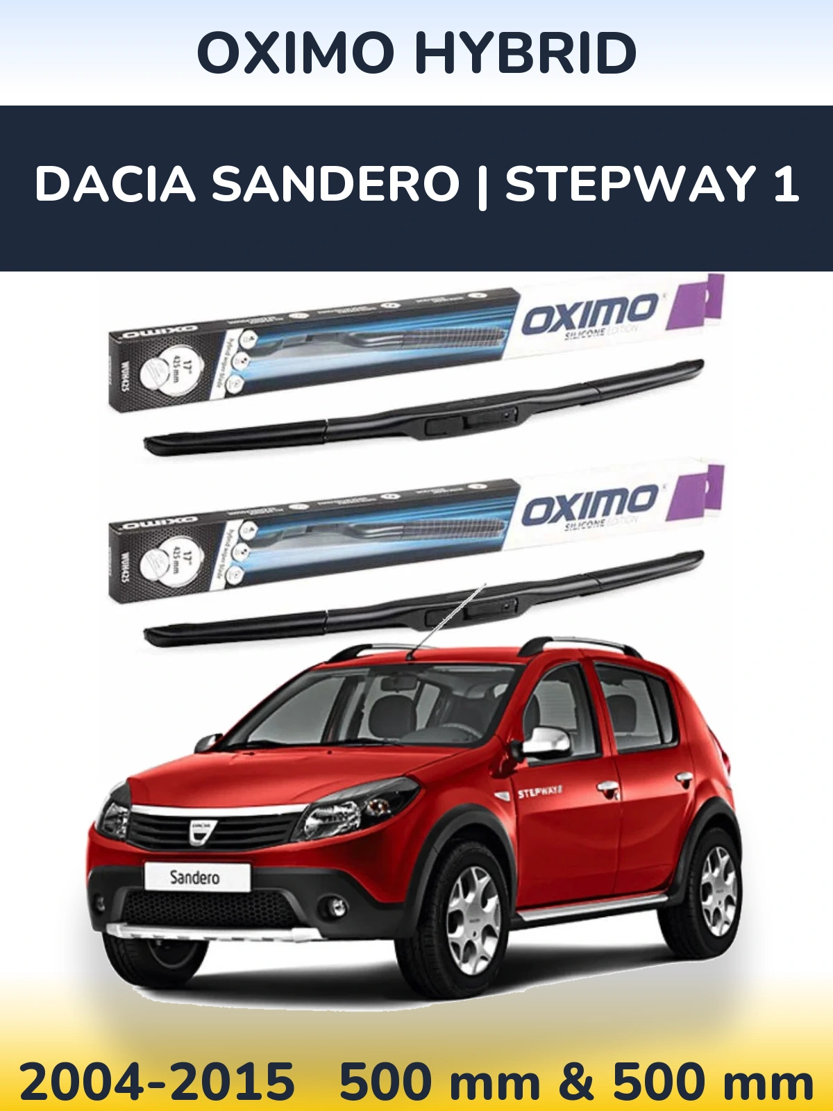 Torkarblad Oximo Hybrid för Dacia Sandero | Stepway 1