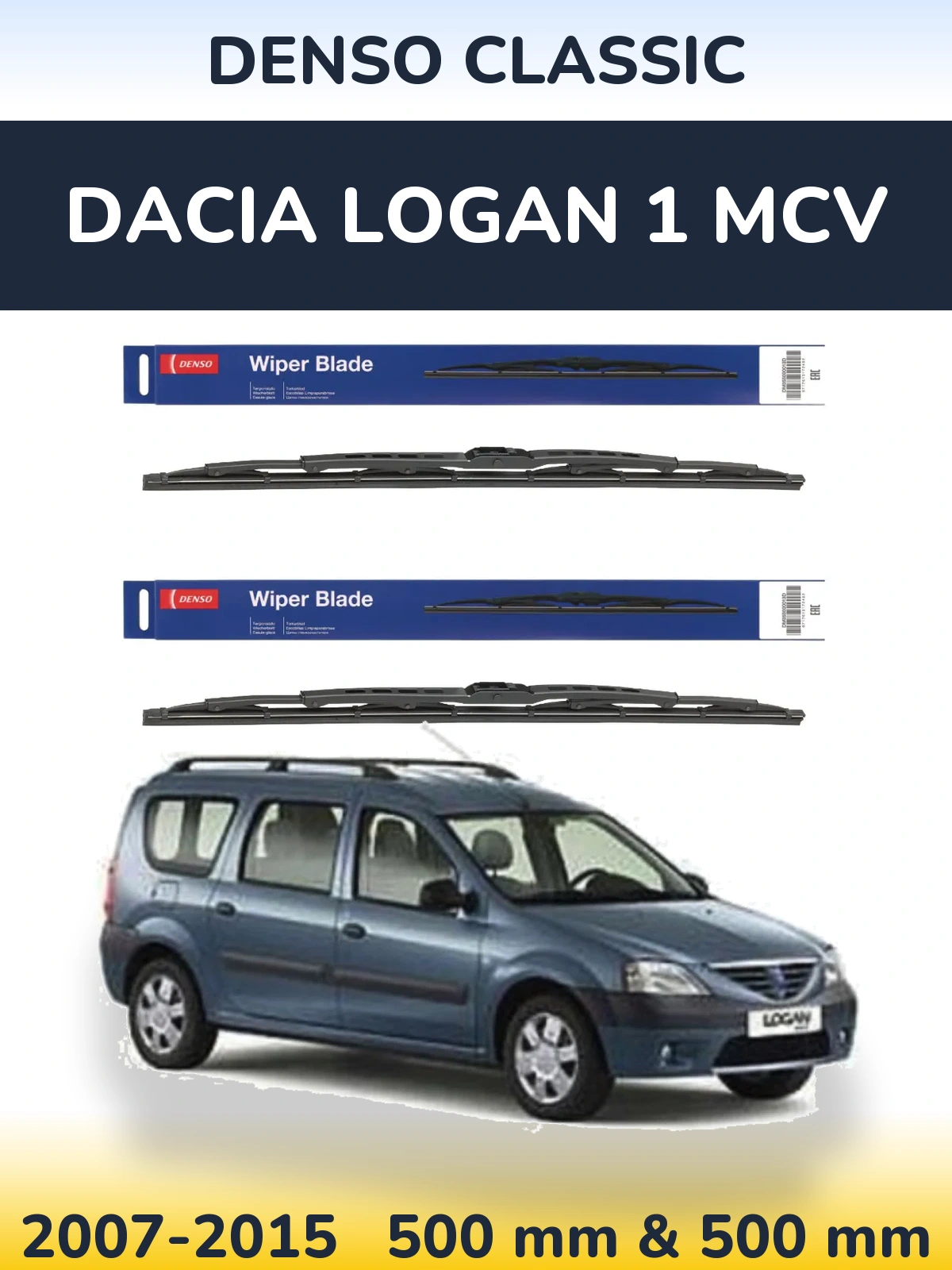 Torkarblad Denso Classic för Dacia Logan 1 MCV